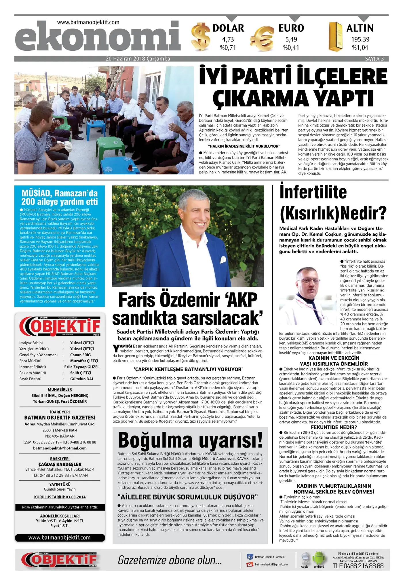 19.06.2018 tarihli sayı, 3. sayfa