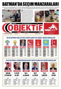 25.06.2018 tarihli sayının kapağı