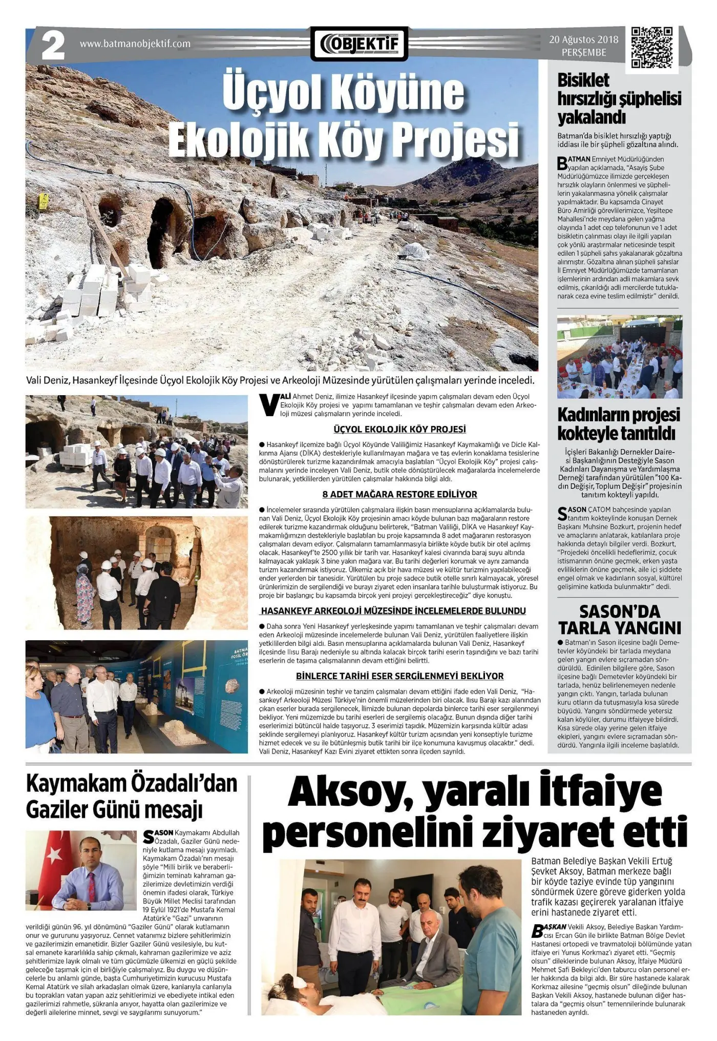 21.09.2018 tarihli sayı, 2. sayfa