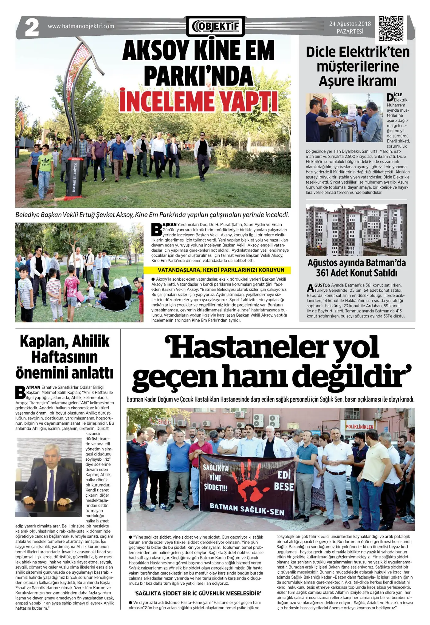 23.09.2018 tarihli sayı, 2. sayfa