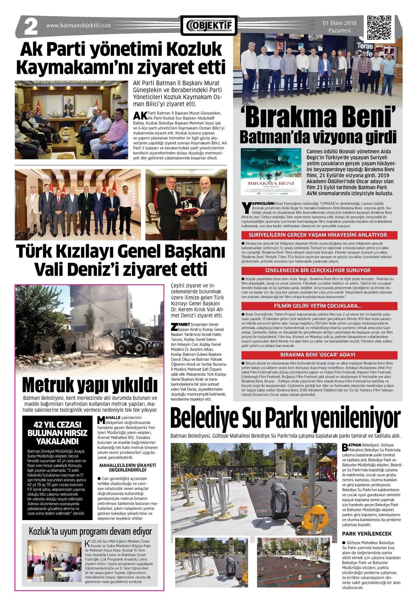 30.09.2018 tarihli sayı, 2. sayfa