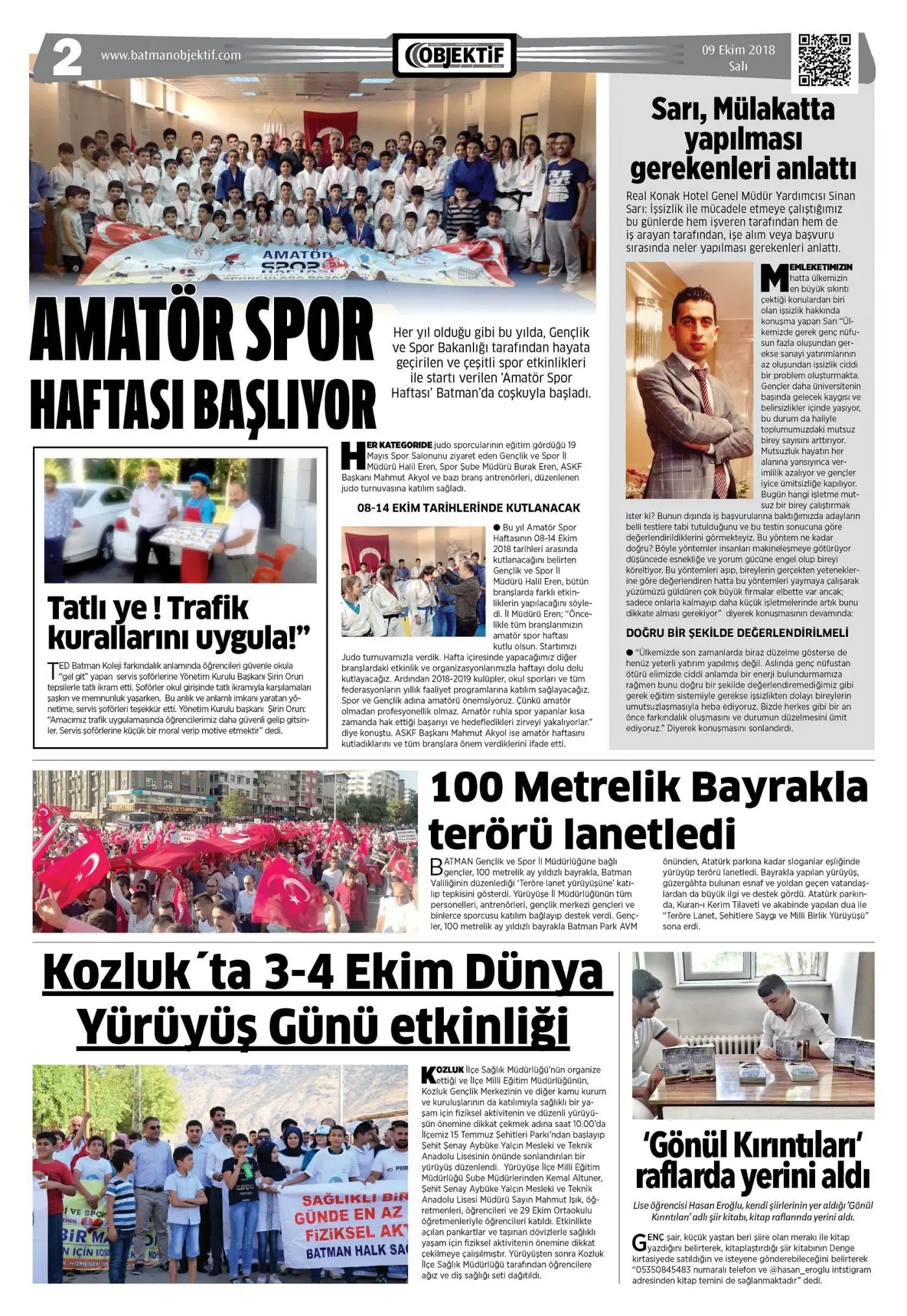 08.10.2018 tarihli sayı, 2. sayfa