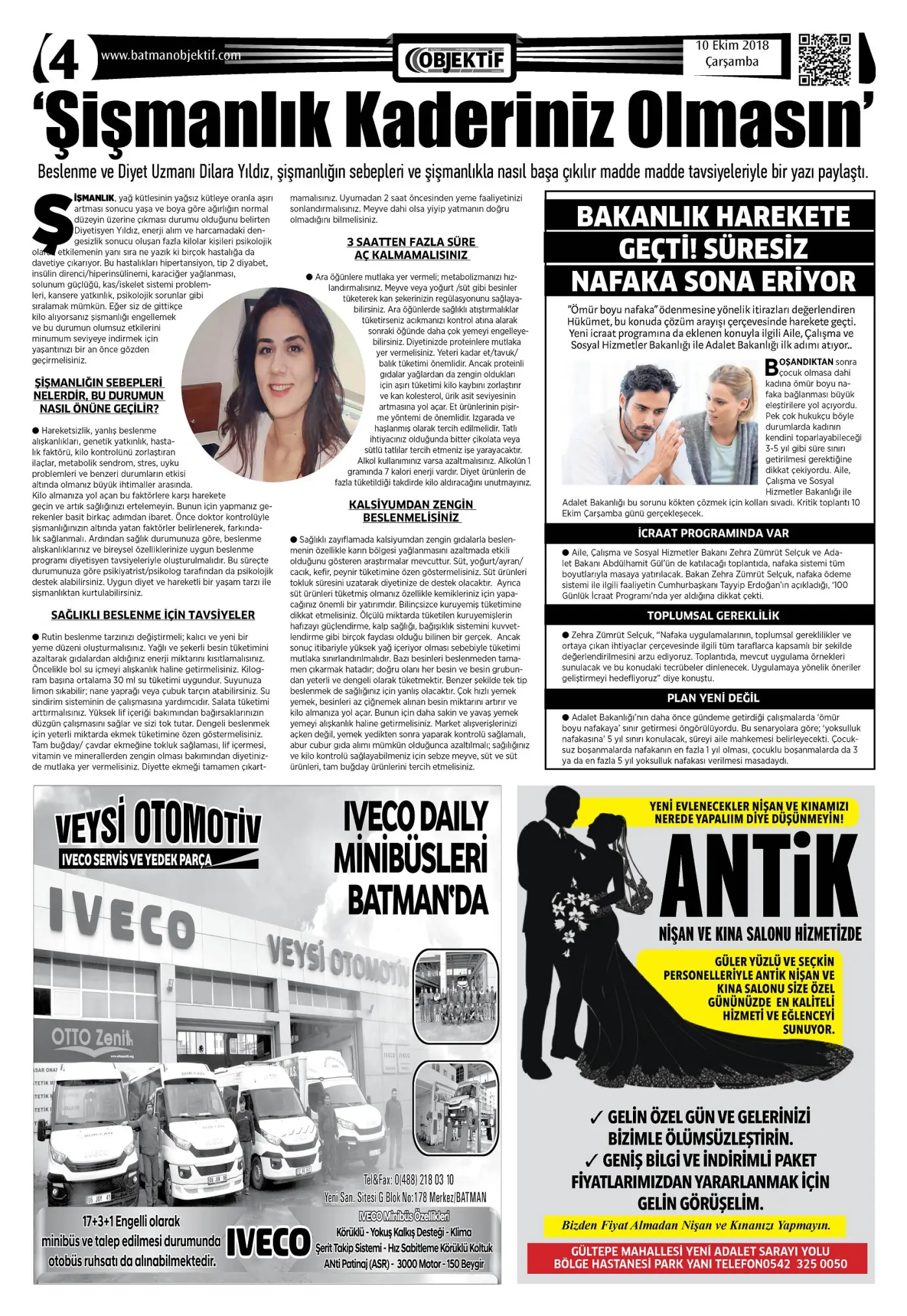 09.10.2018 tarihli sayı, 1. sayfa
