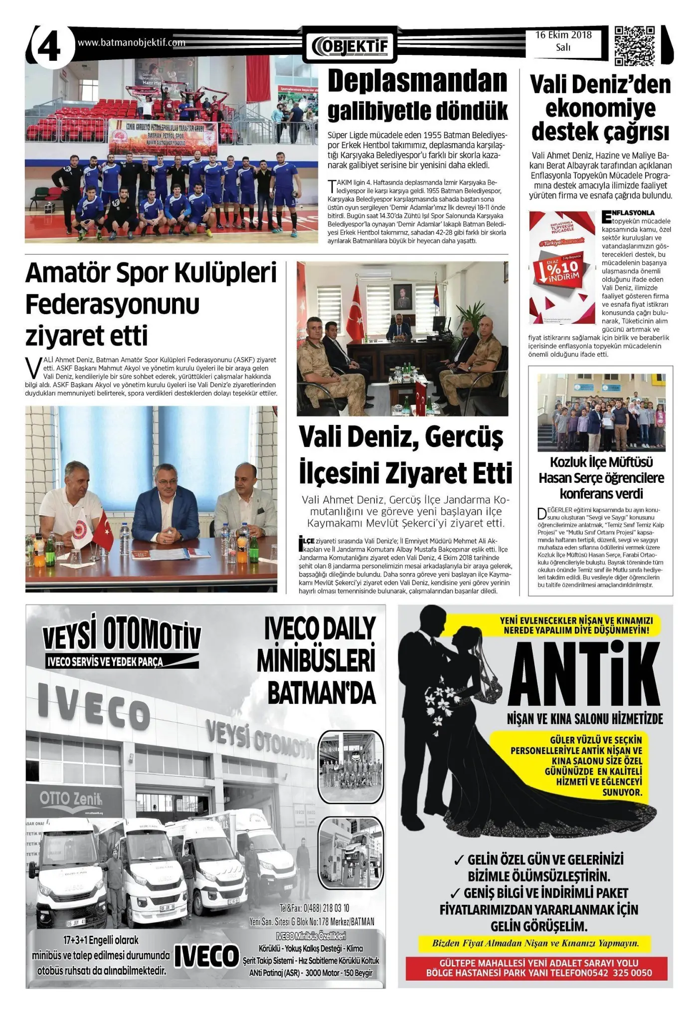 15.10.2018 tarihli sayı, 4. sayfa