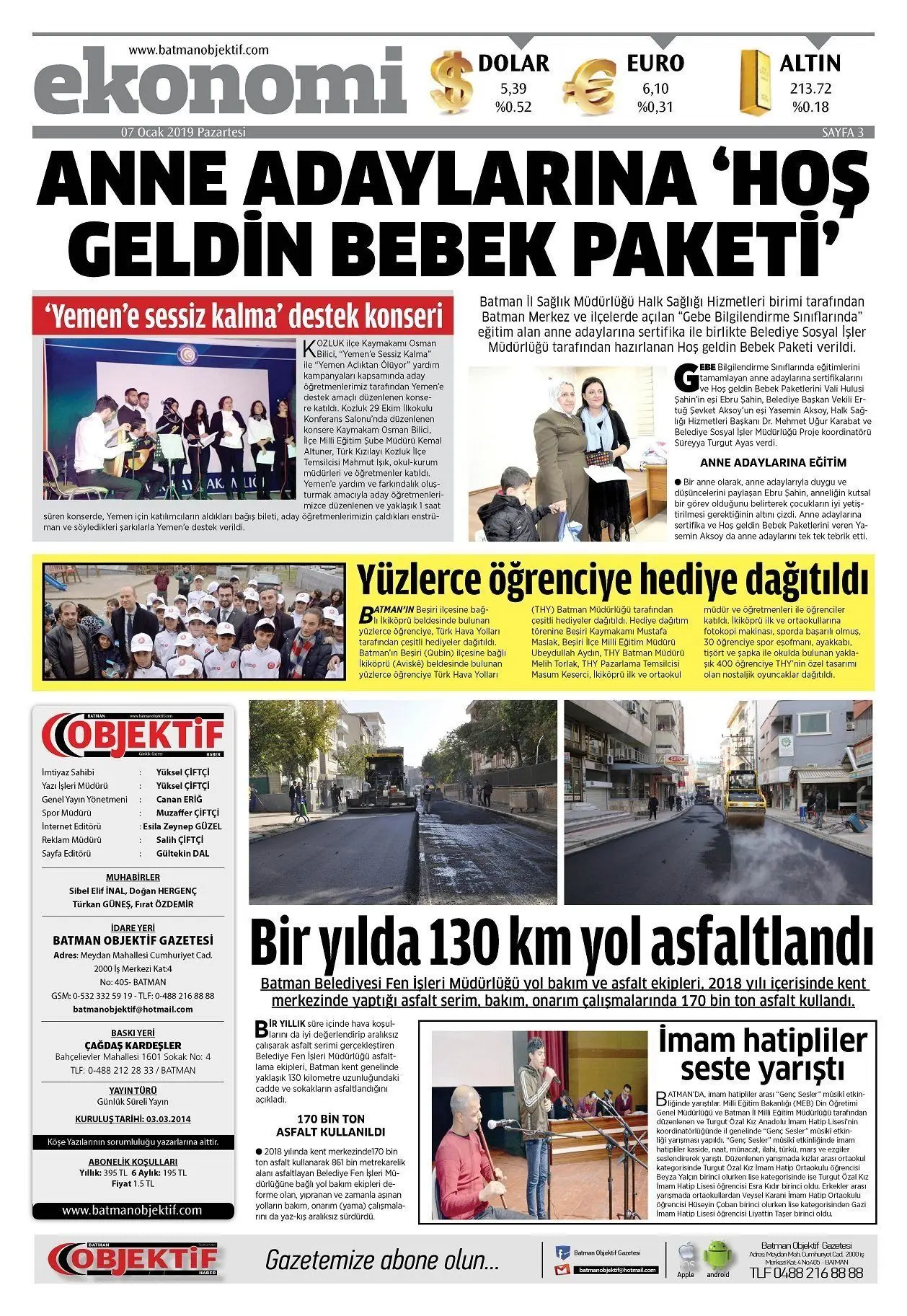 06.01.2019 tarihli sayı, 3. sayfa