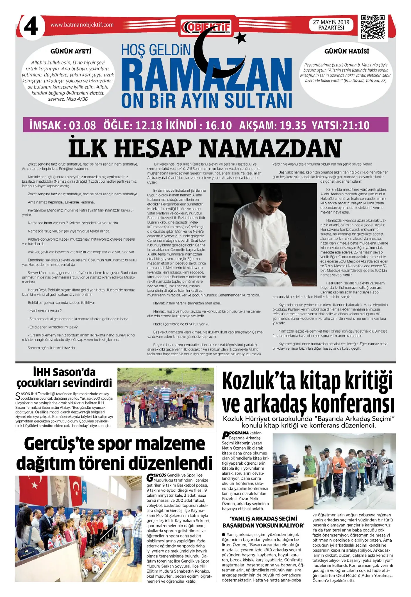 26.05.2019 tarihli sayı, 4. sayfa