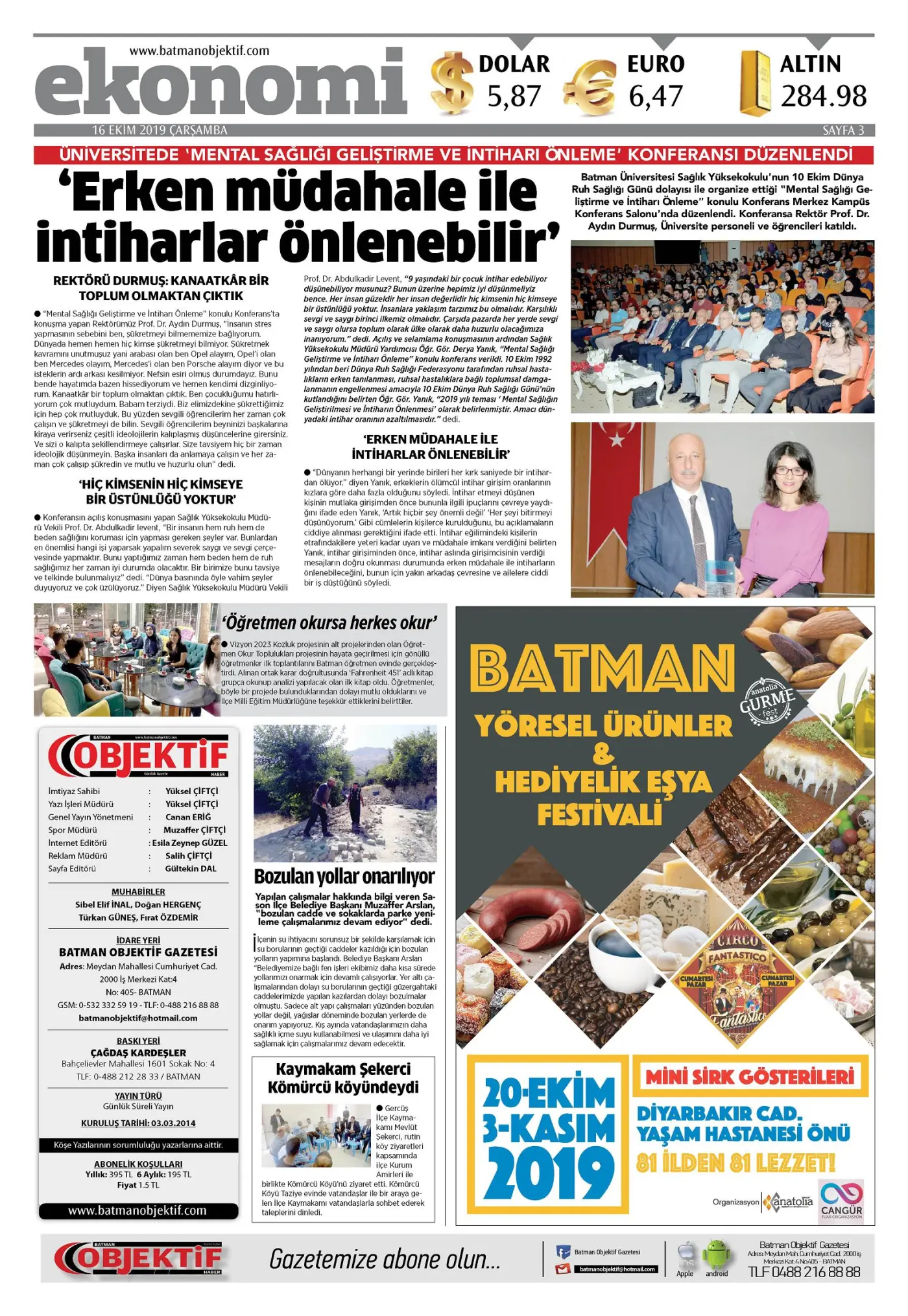 16.10.2019 tarihli sayı, 3. sayfa