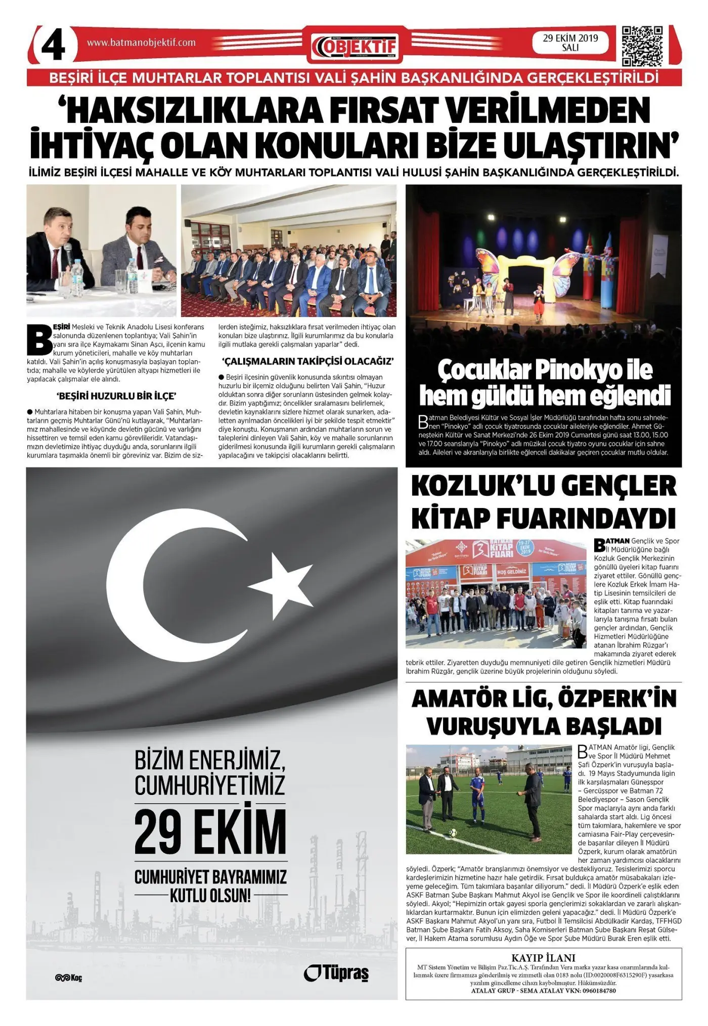28.10.2019 tarihli sayı, 4. sayfa