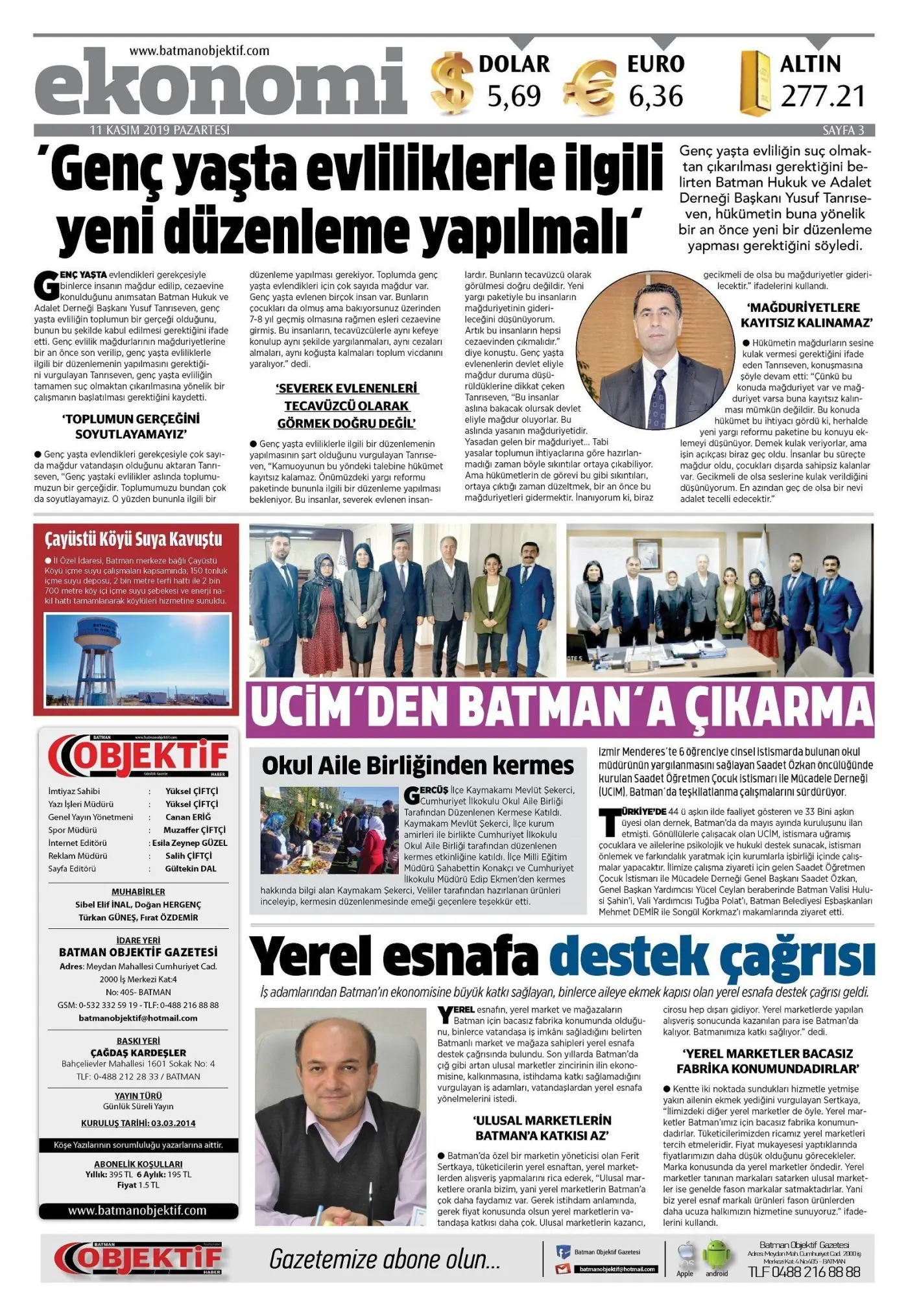 11.11.2019 tarihli sayı, 3. sayfa