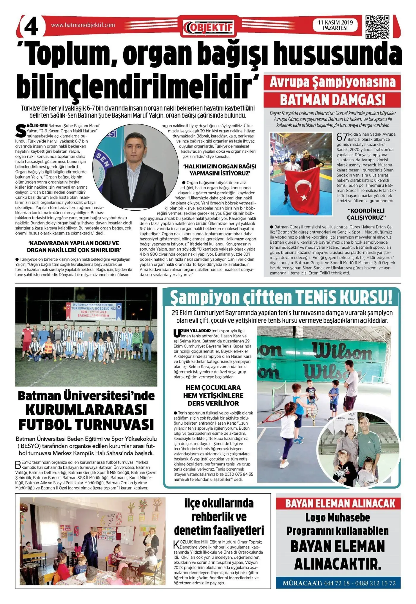 11.11.2019 tarihli sayı, 4. sayfa