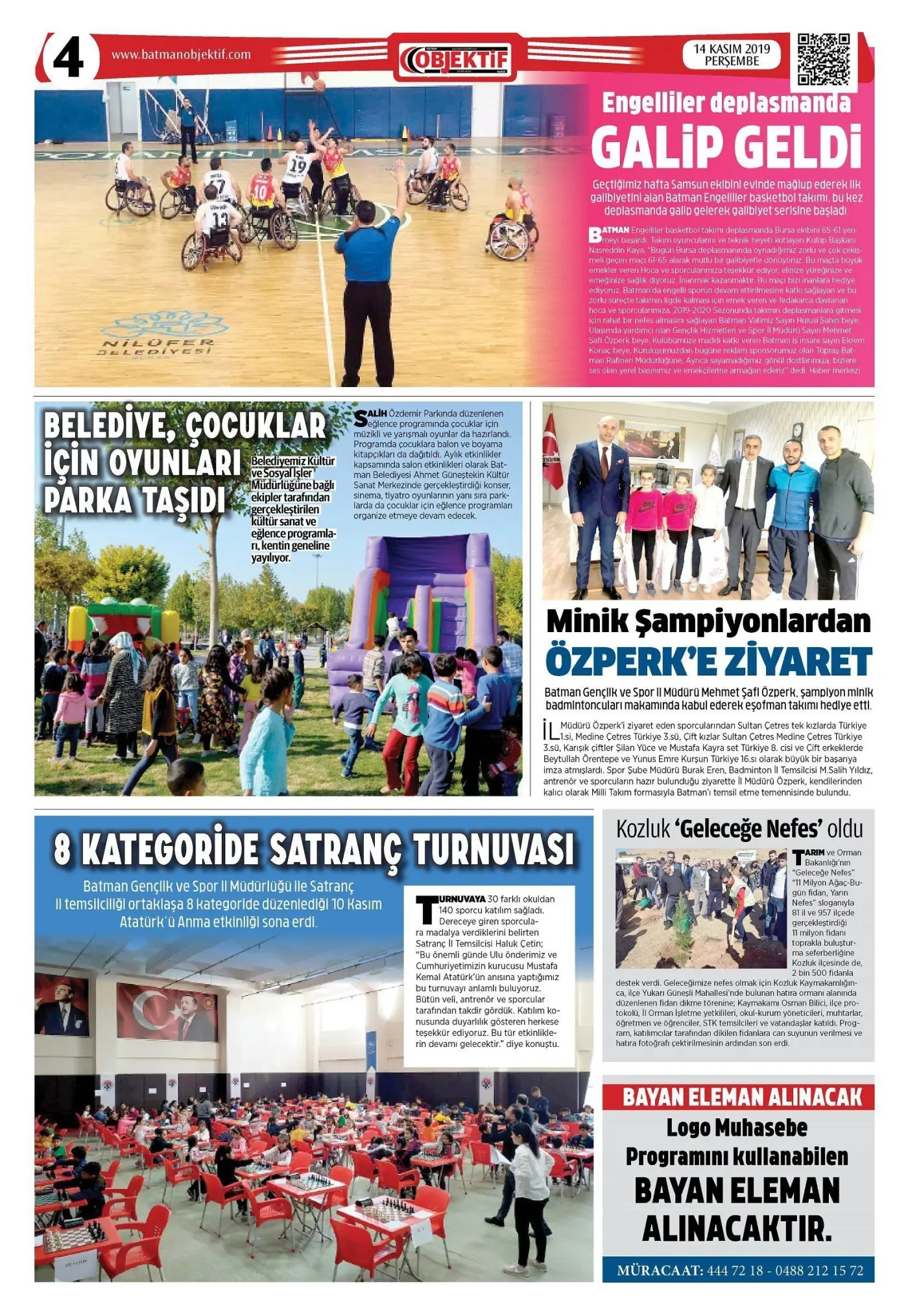 14.11.2019 tarihli sayı, 4. sayfa
