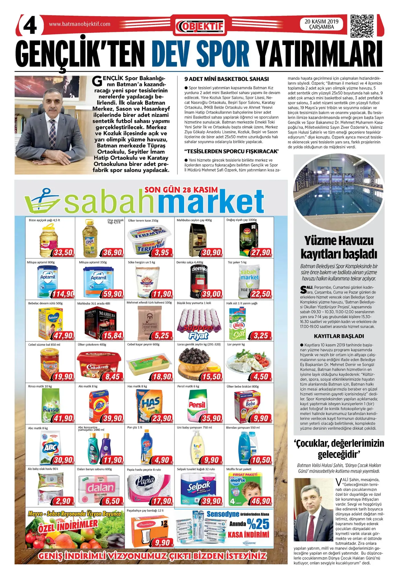 19.11.2019 tarihli sayı, 4. sayfa