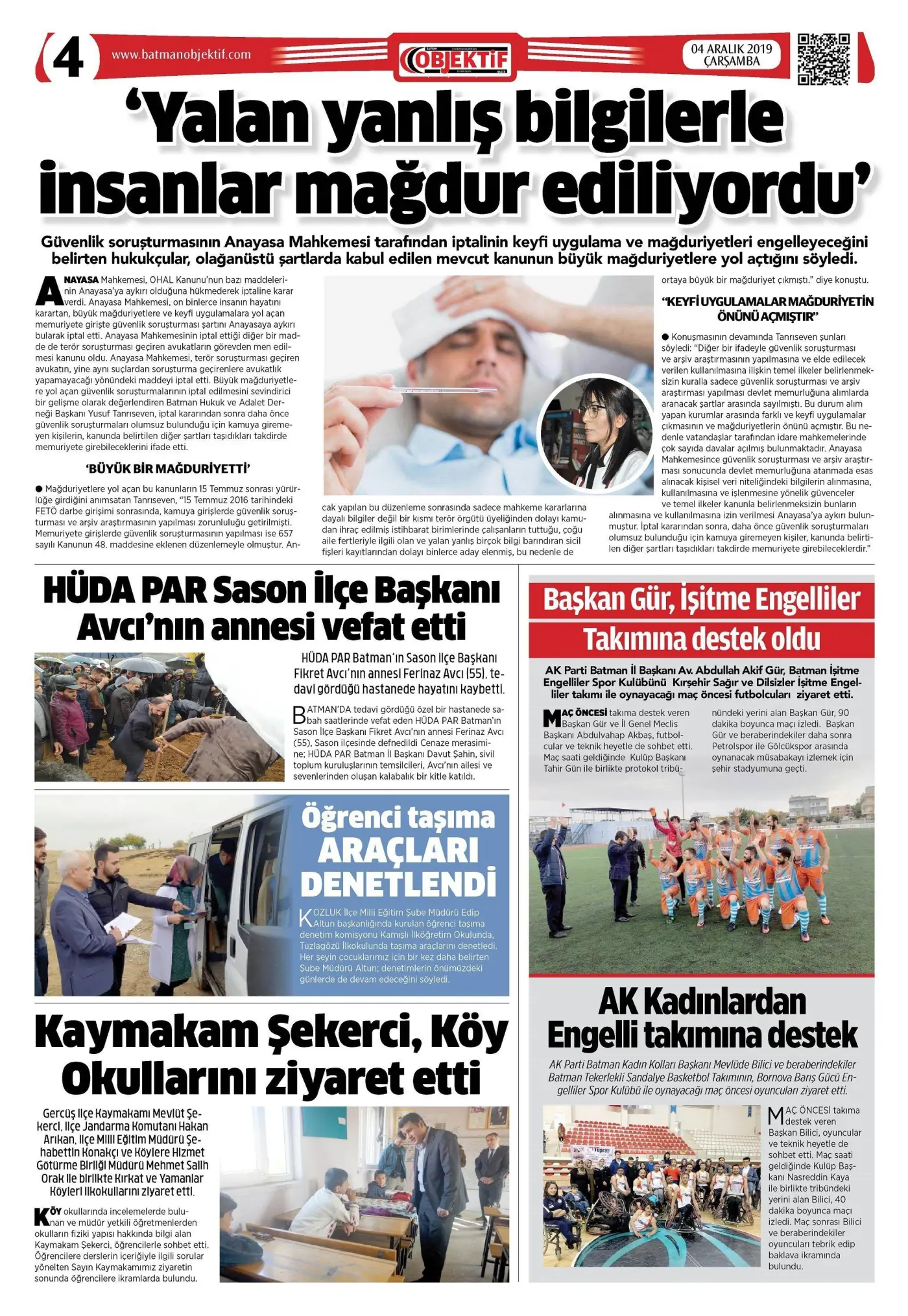 04.12.2019 tarihli sayı, 4. sayfa
