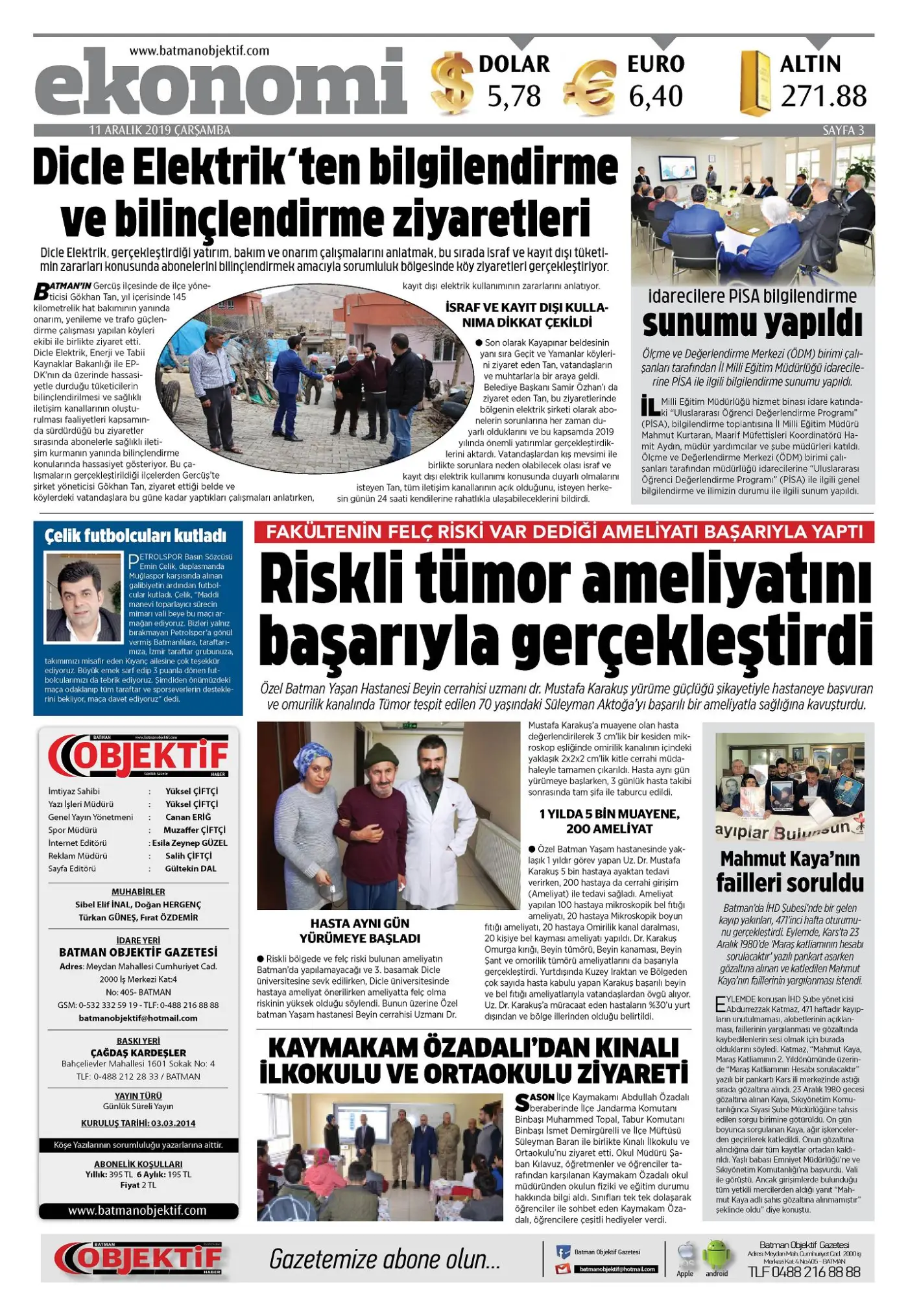 10.12.2019 tarihli sayı, 3. sayfa