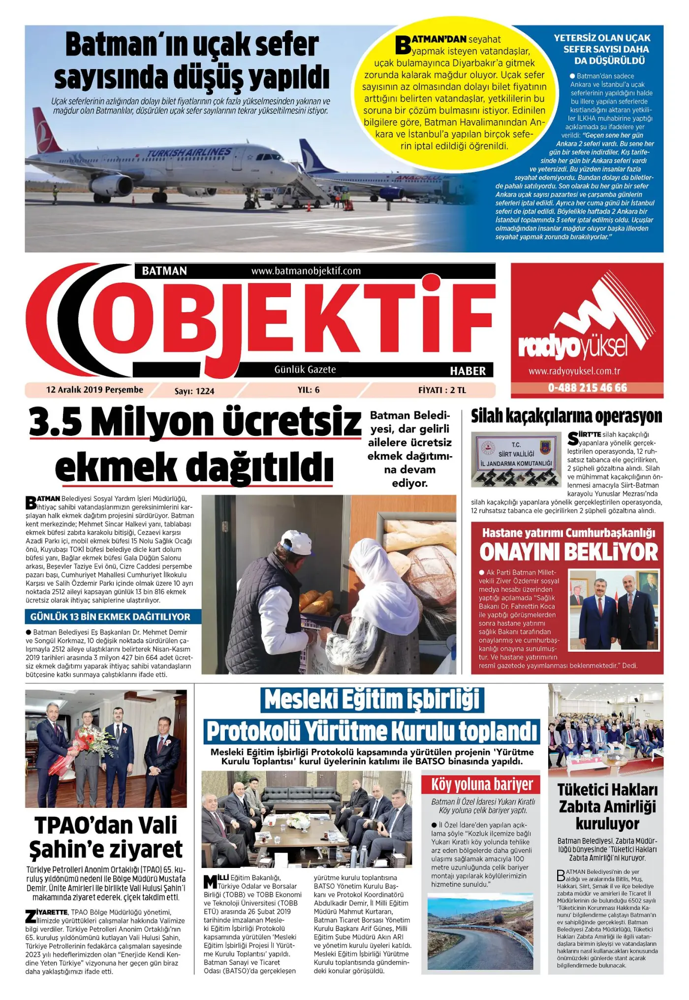 11.12.2019 tarihli sayı, 1. sayfa