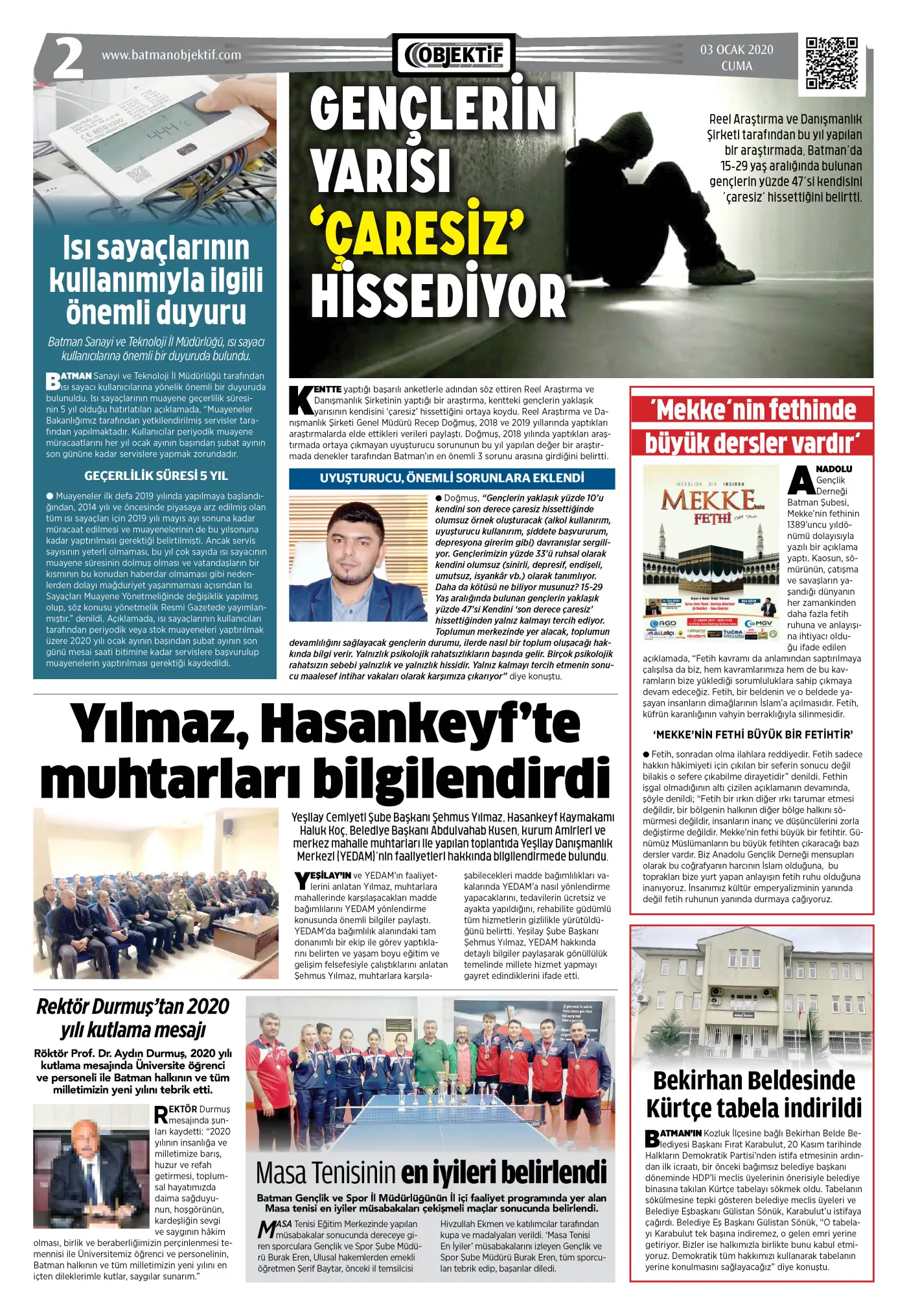 02.01.2020 tarihli sayı, 2. sayfa
