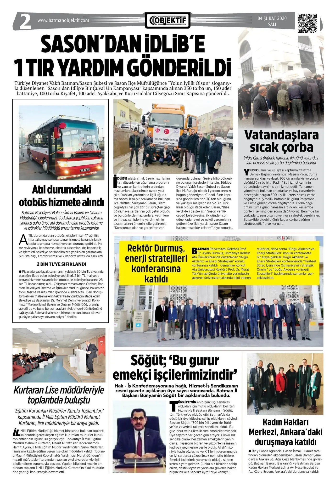 04.02.2020 tarihli sayı, 2. sayfa