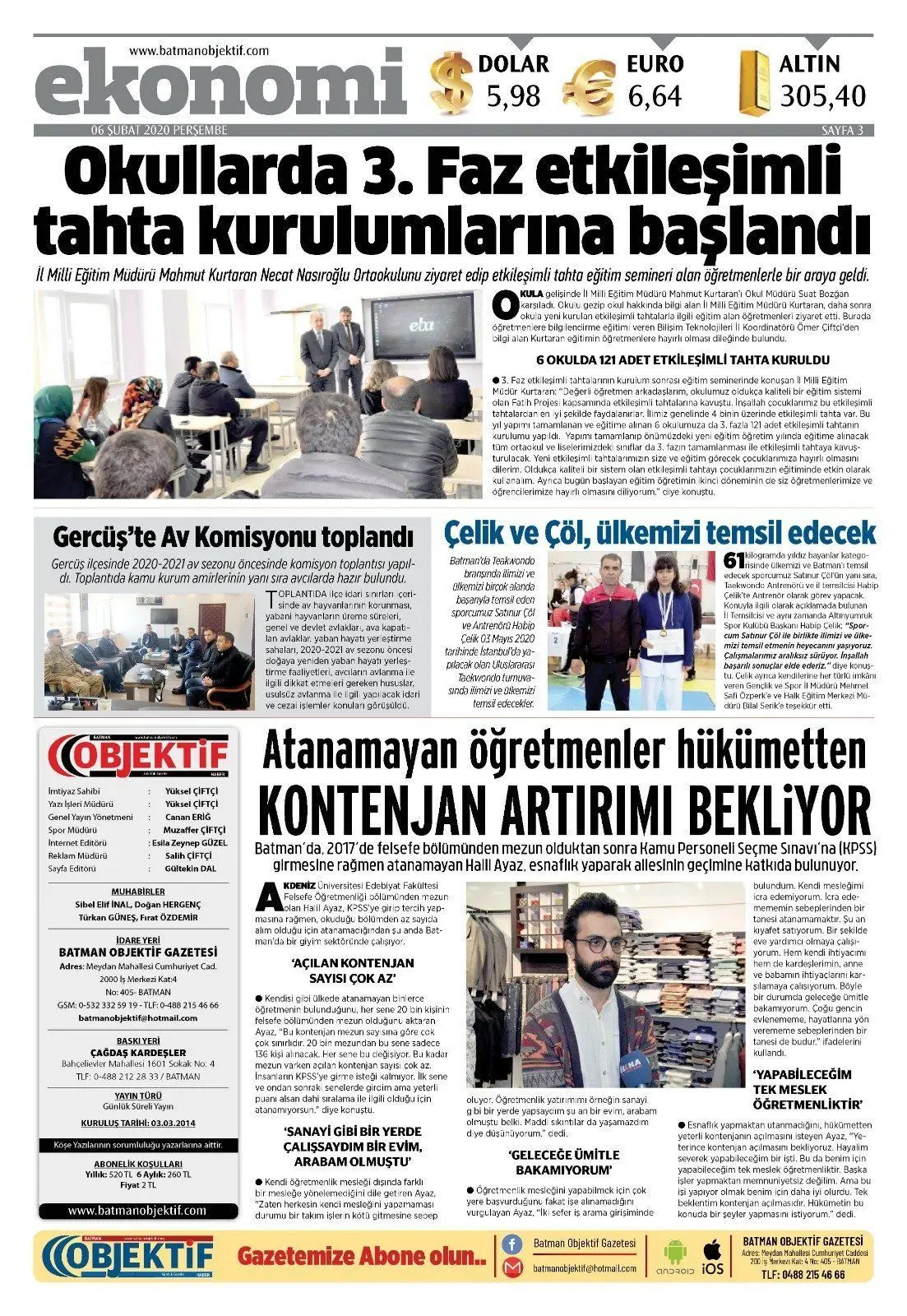 05.02.2020 tarihli sayı, 3. sayfa