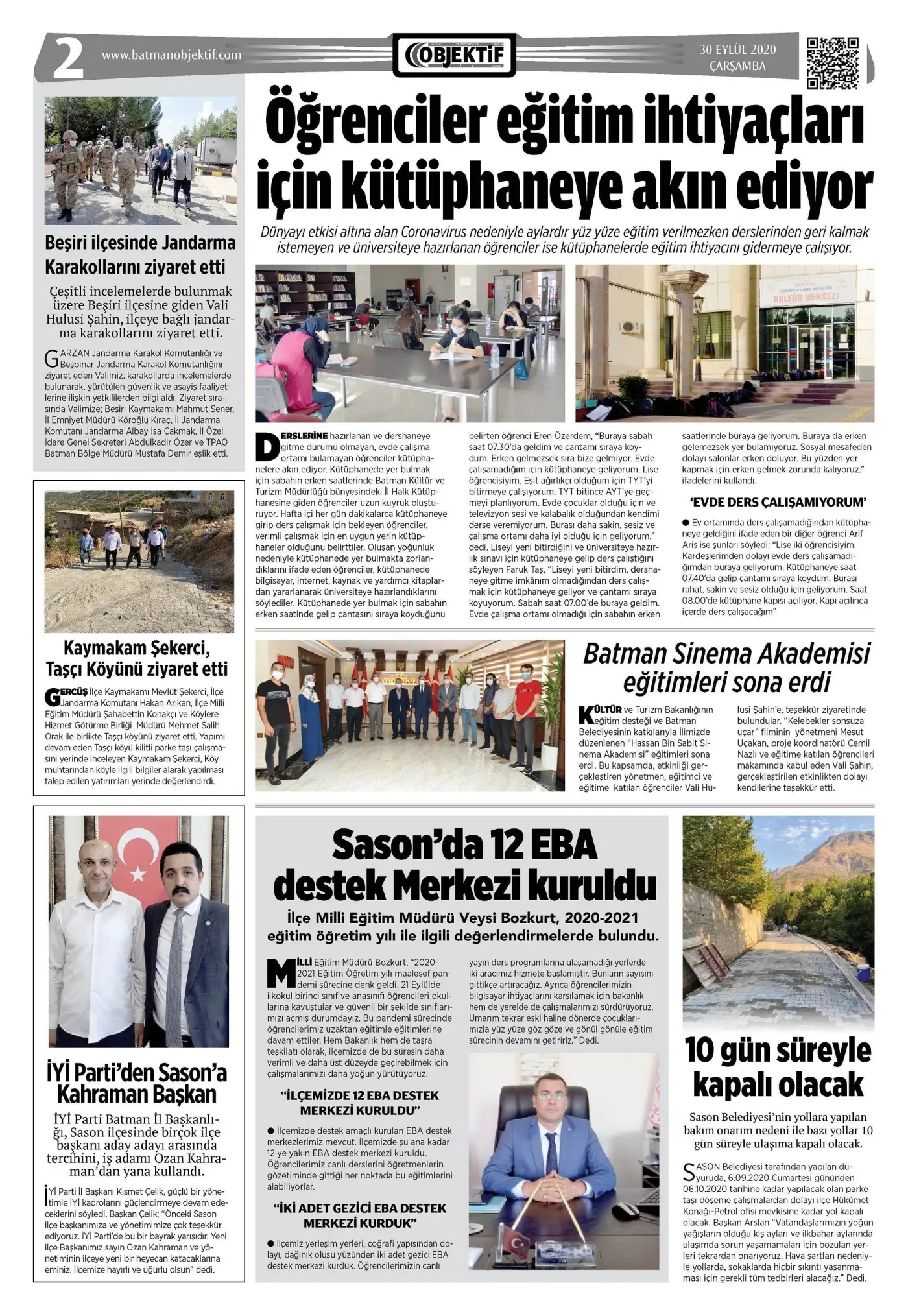 29.09.2020 tarihli sayı, 2. sayfa
