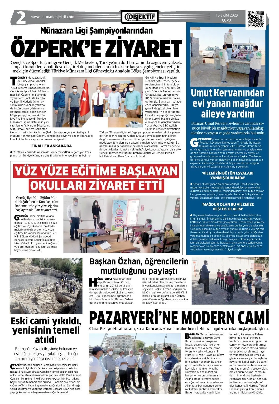 16.10.2020 tarihli sayı, 2. sayfa