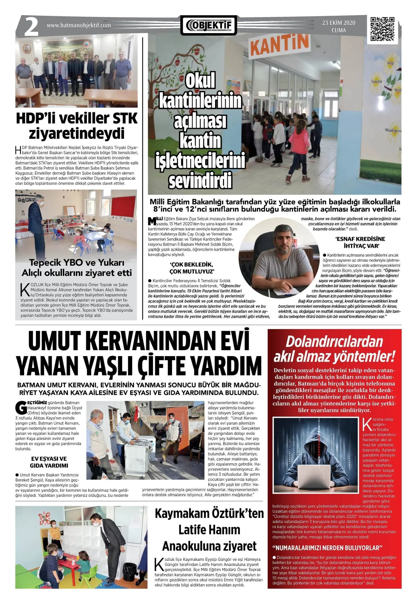 22.10.2020 tarihli sayı, 3. sayfa