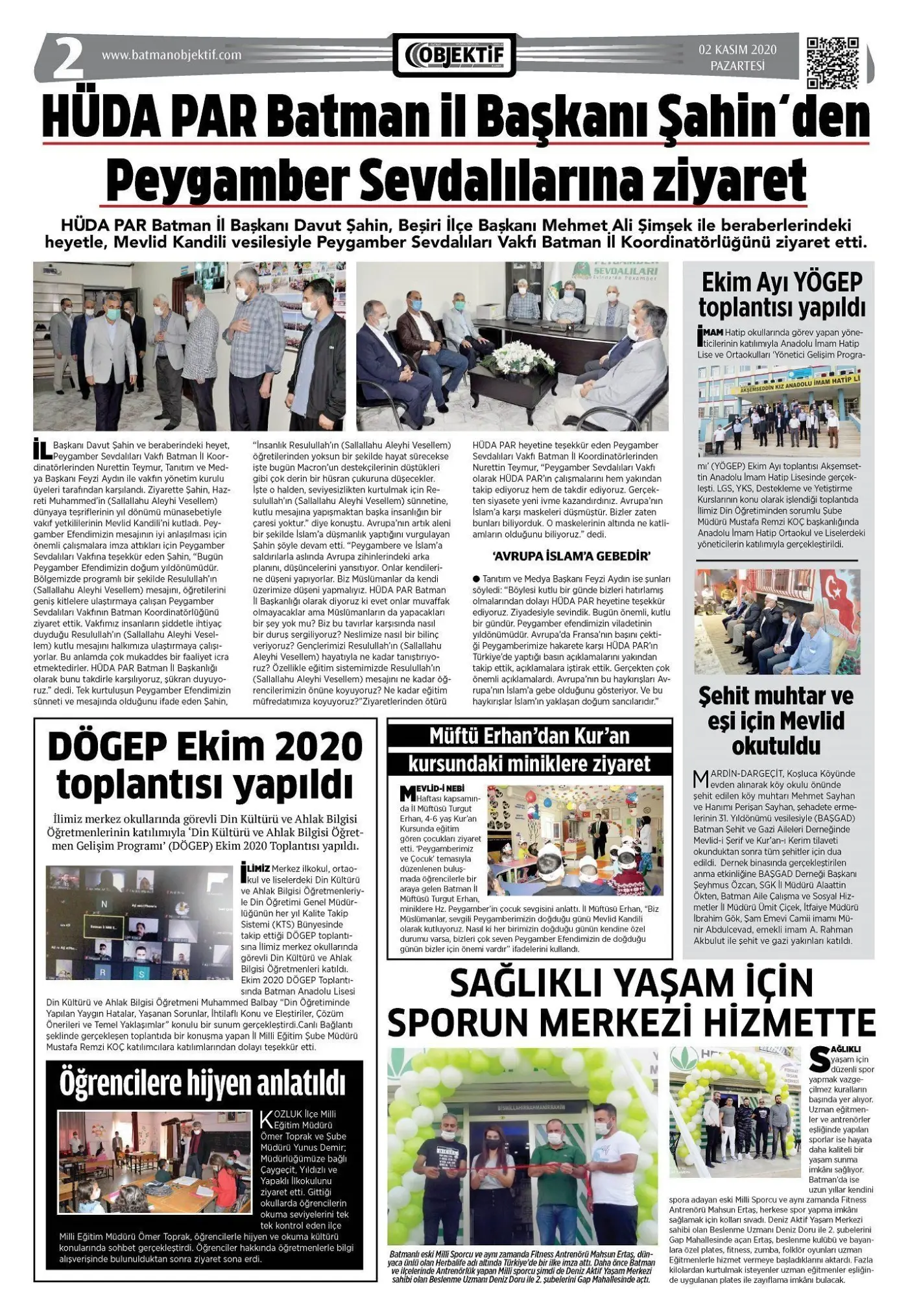 02.11.2020 tarihli sayı, 2. sayfa