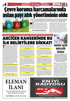 04.11.2020 tarihli sayının kapağı