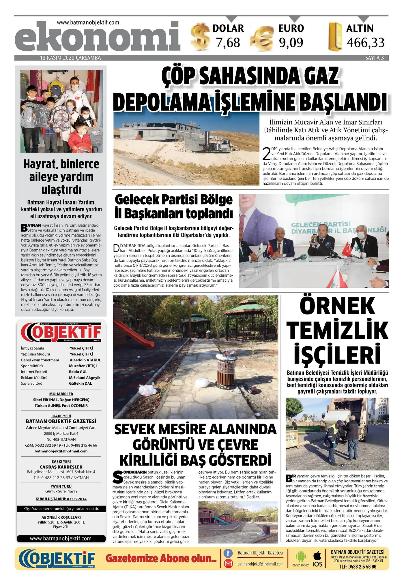 18.11.2020 tarihli sayı, 3. sayfa