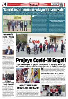 25.11.2020 tarihli sayının kapağı