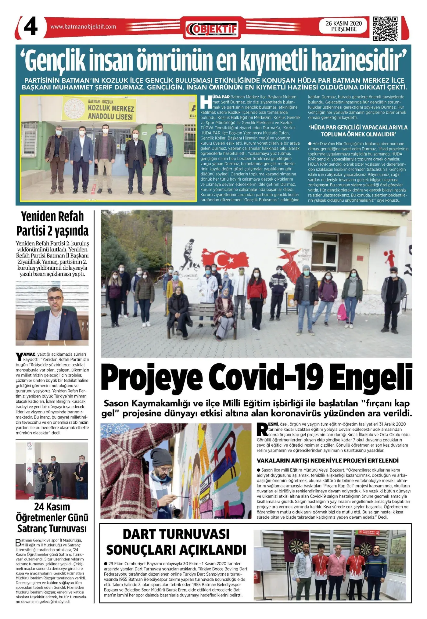 25.11.2020 tarihli sayı, 1. sayfa