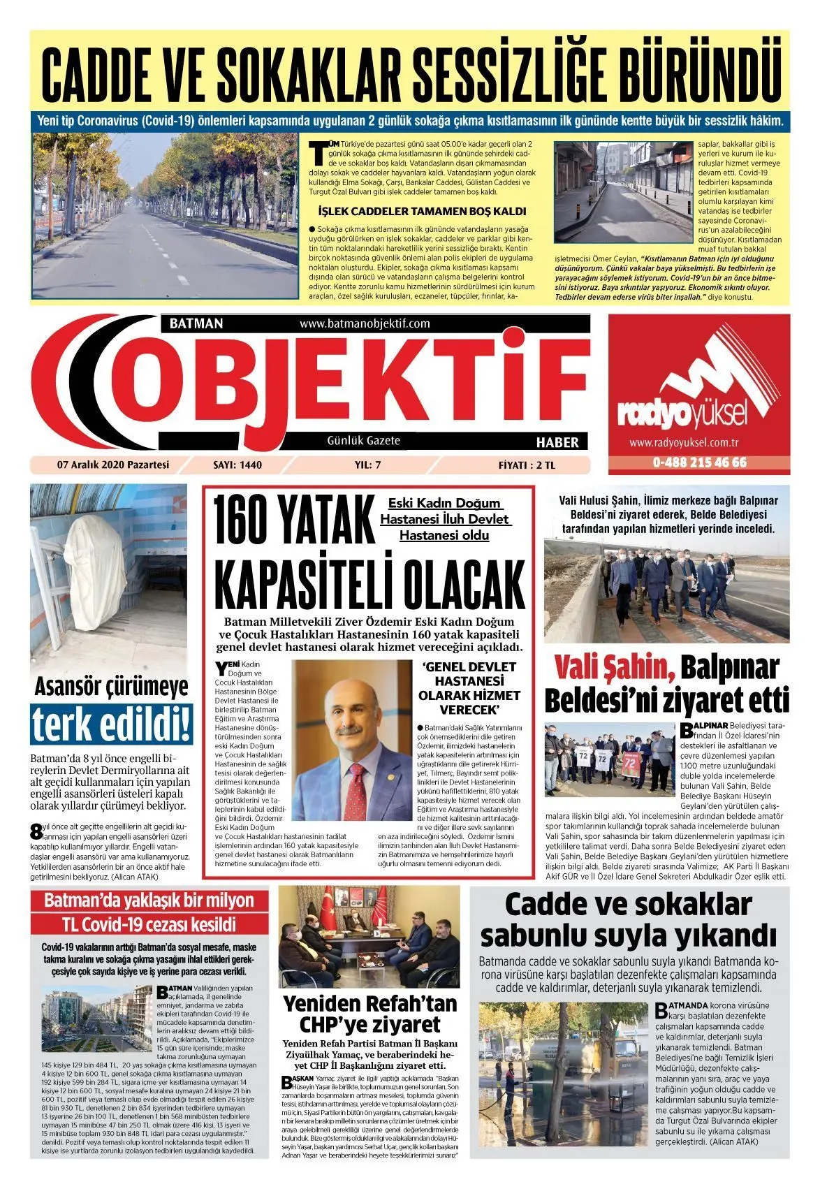 06.12.2020 tarihli sayı, 1. sayfa