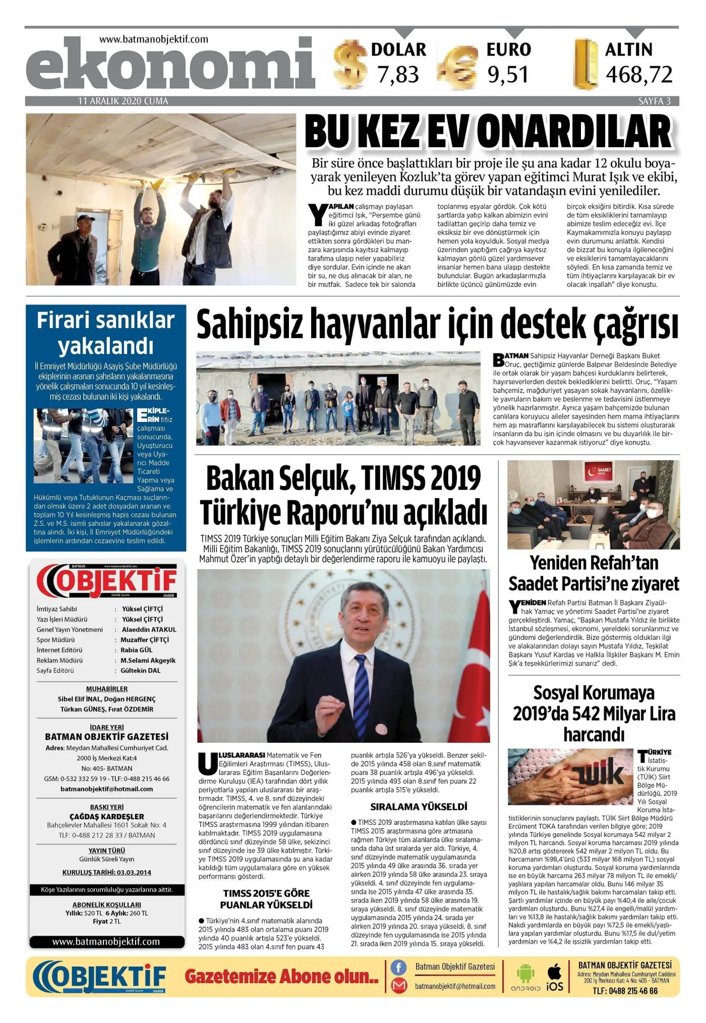 10.12.2020 tarihli sayı, 3. sayfa