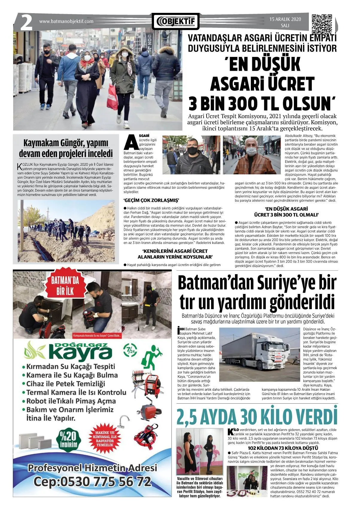 14.12.2020 tarihli sayı, 2. sayfa