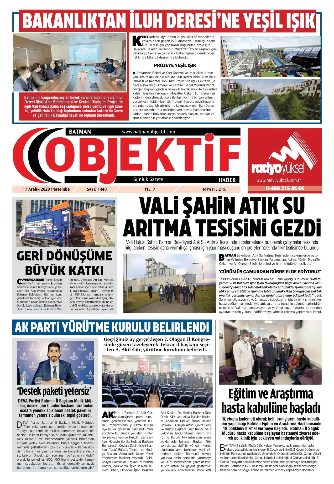 16.12.2020 tarihli sayı, 1. sayfa