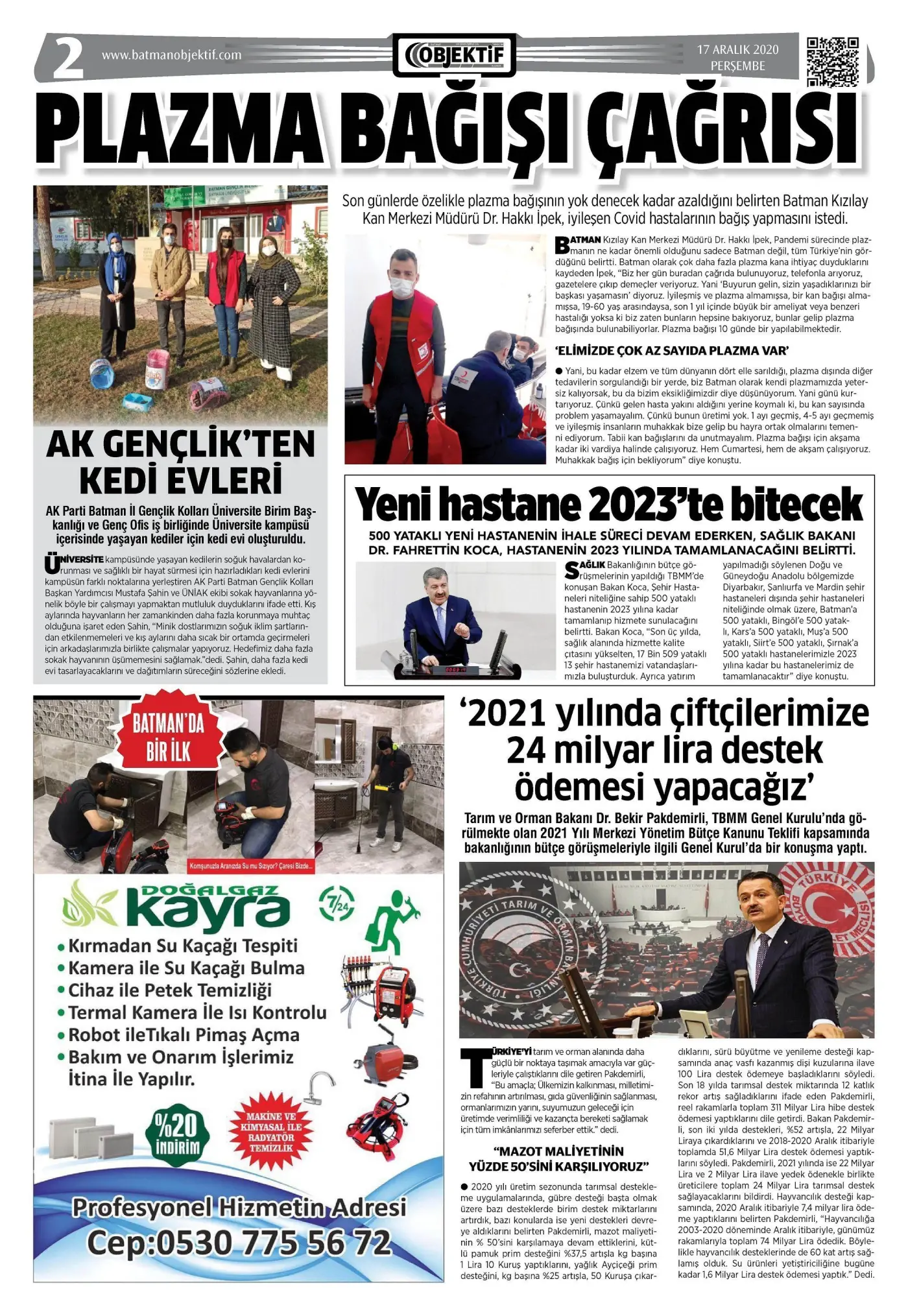 16.12.2020 tarihli sayı, 2. sayfa