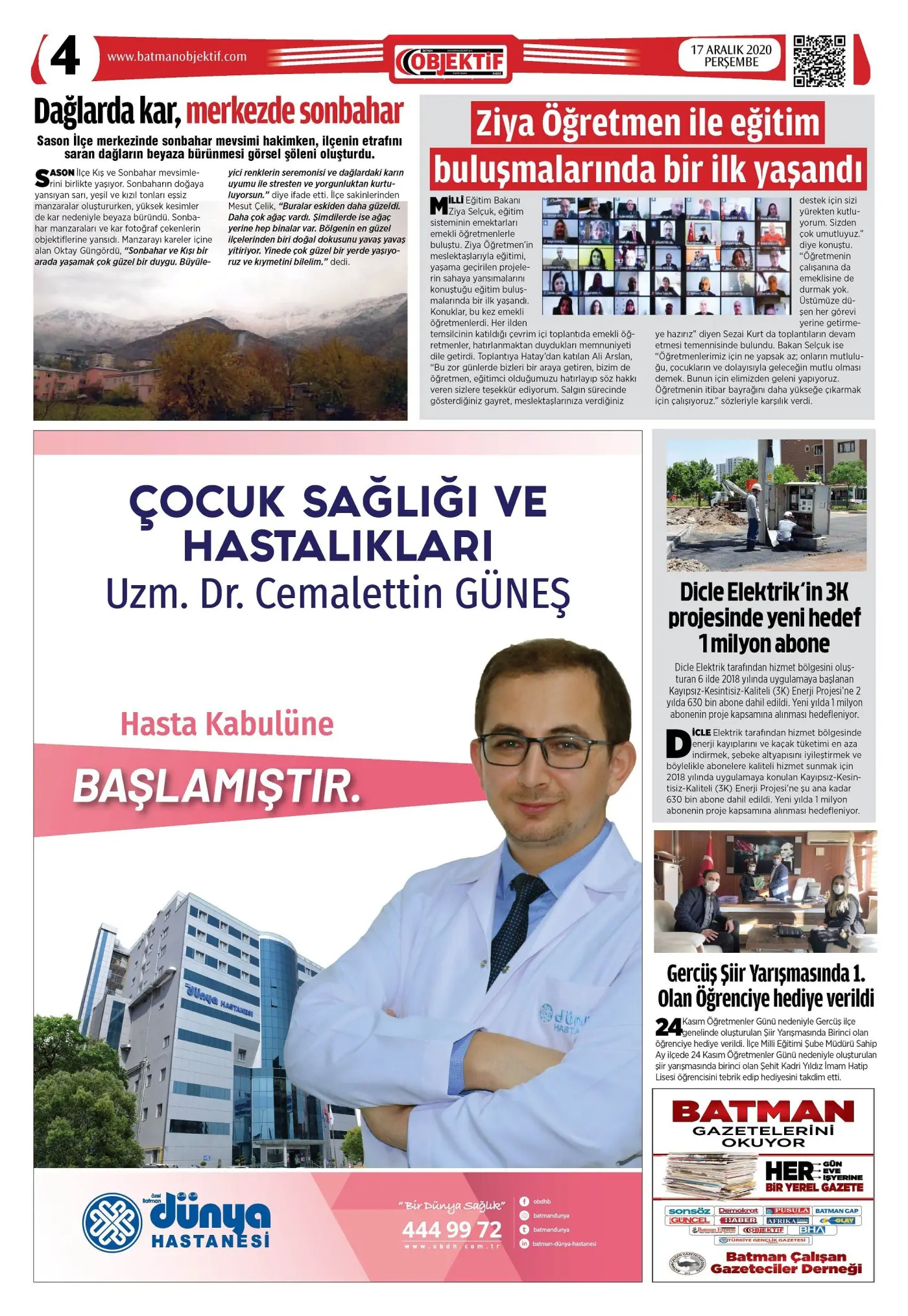 16.12.2020 tarihli sayı, 4. sayfa