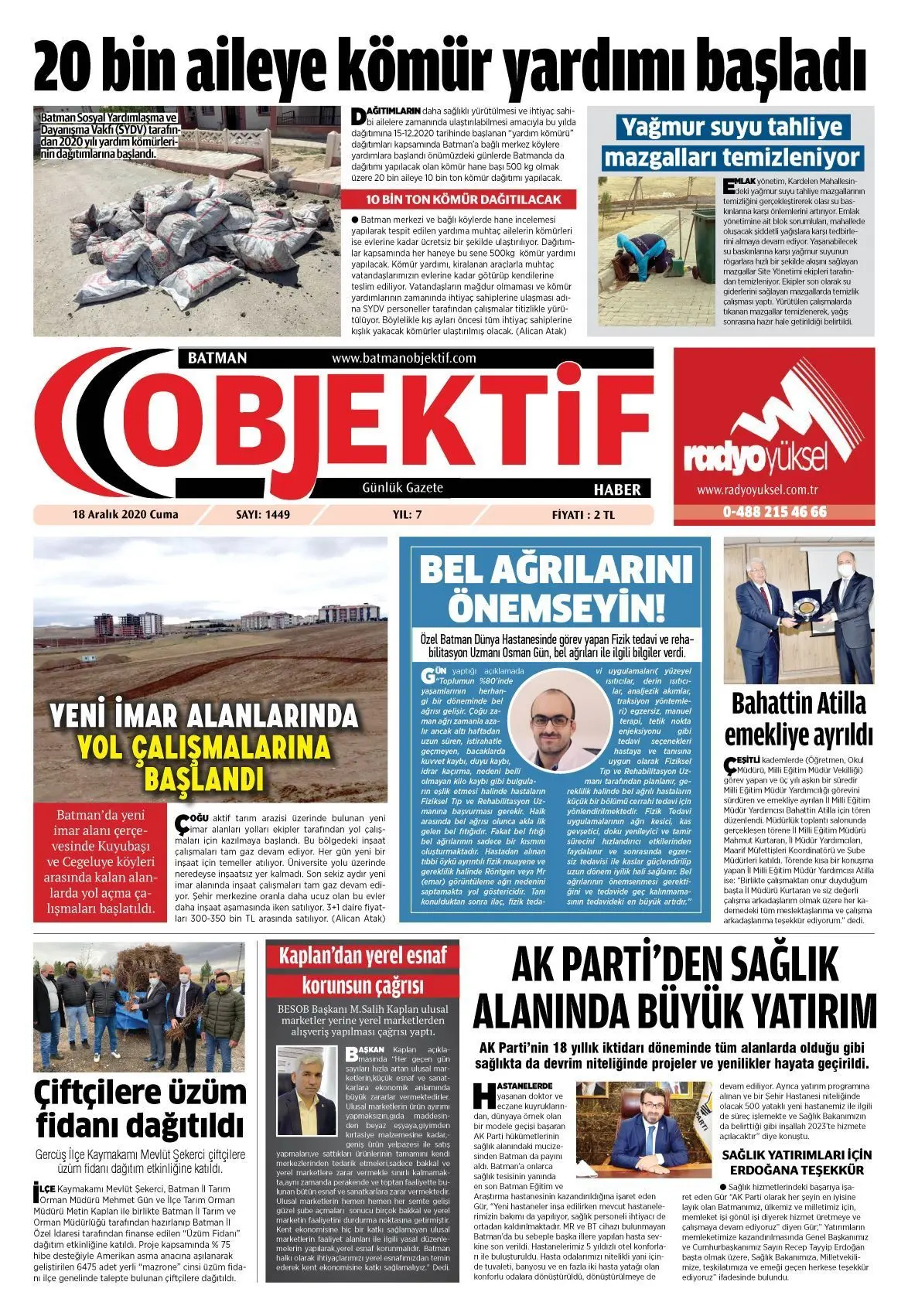 17.12.2020 tarihli sayı, 1. sayfa