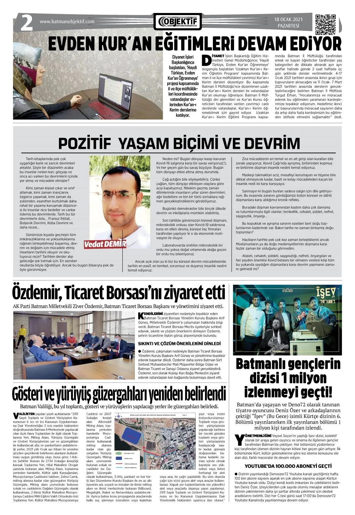 18.01.2021 tarihli sayı, 2. sayfa