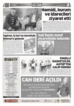 22.11.2016 tarihli sayı, 3. sayfa