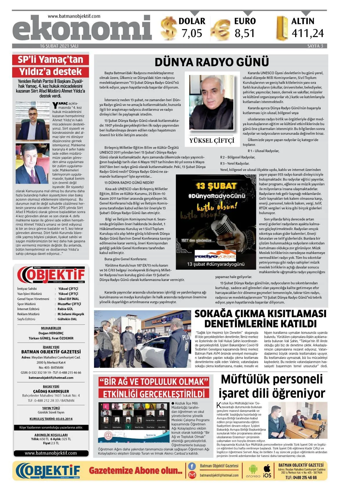 15.02.2021 tarihli sayı, 3. sayfa