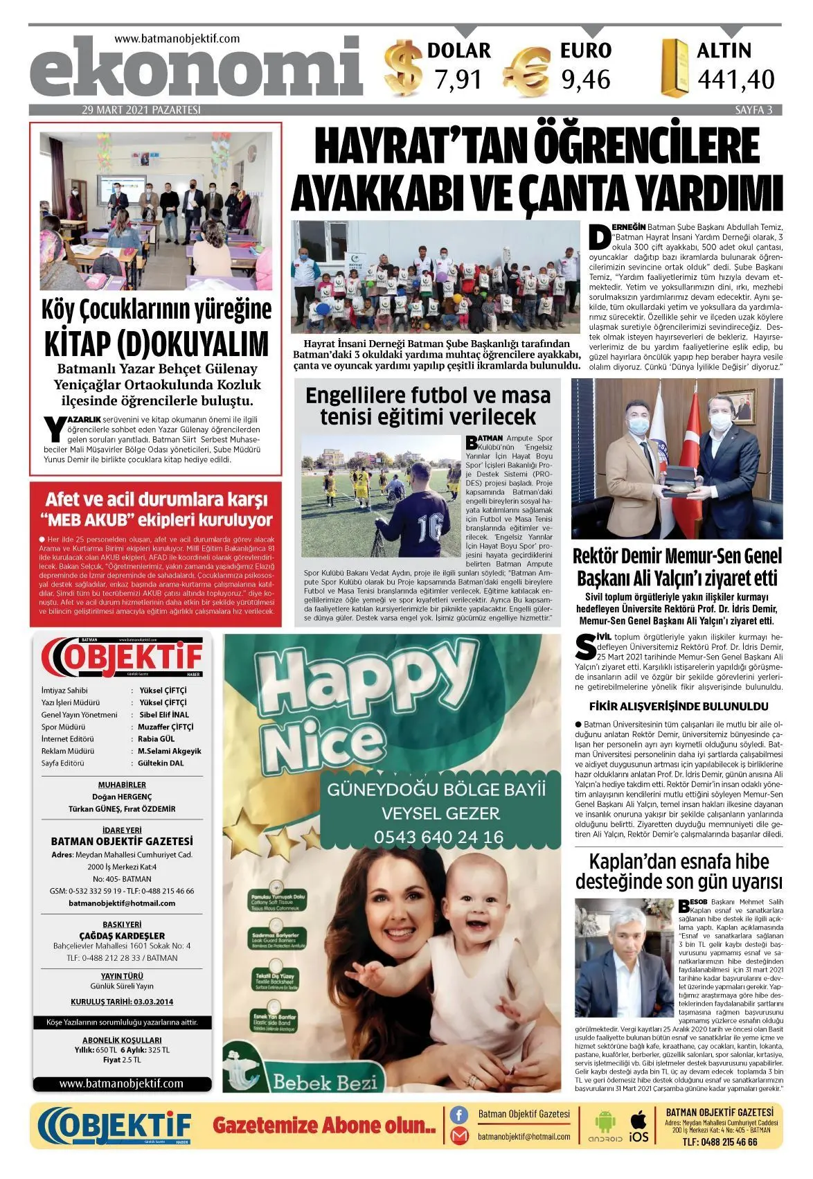 28.03.2021 tarihli sayı, 3. sayfa