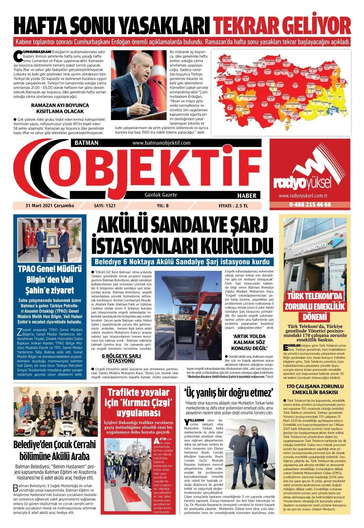 30.03.2021 tarihli sayı, 1. sayfa