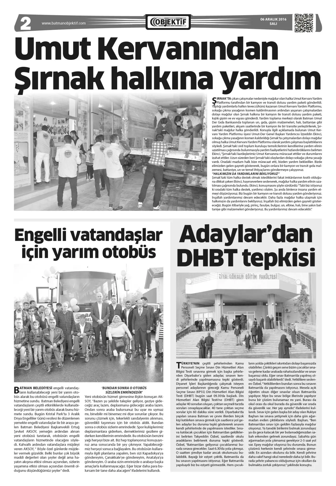 06.12.2016 tarihli sayı, 1. sayfa