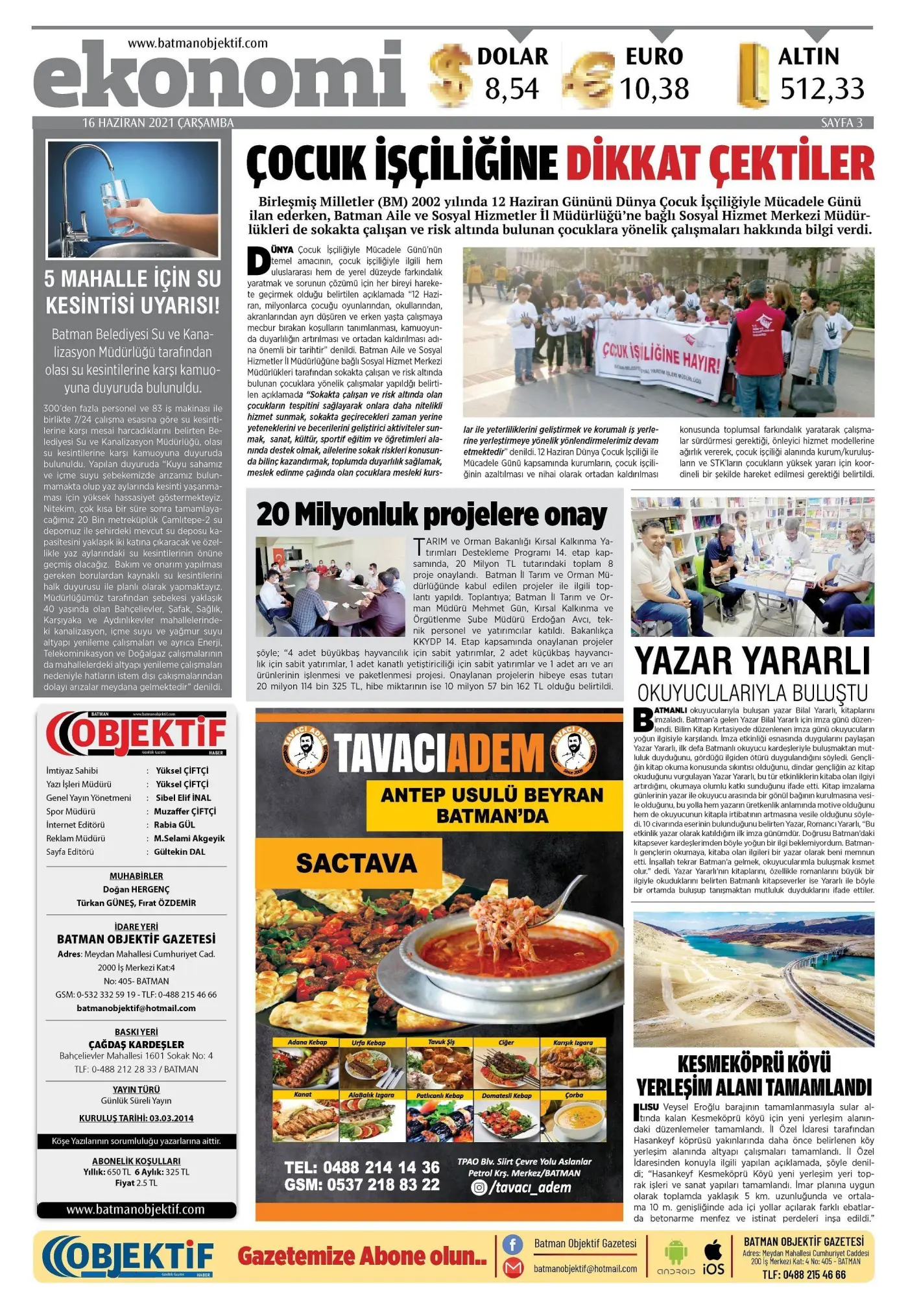 15.06.2021 tarihli sayı, 3. sayfa