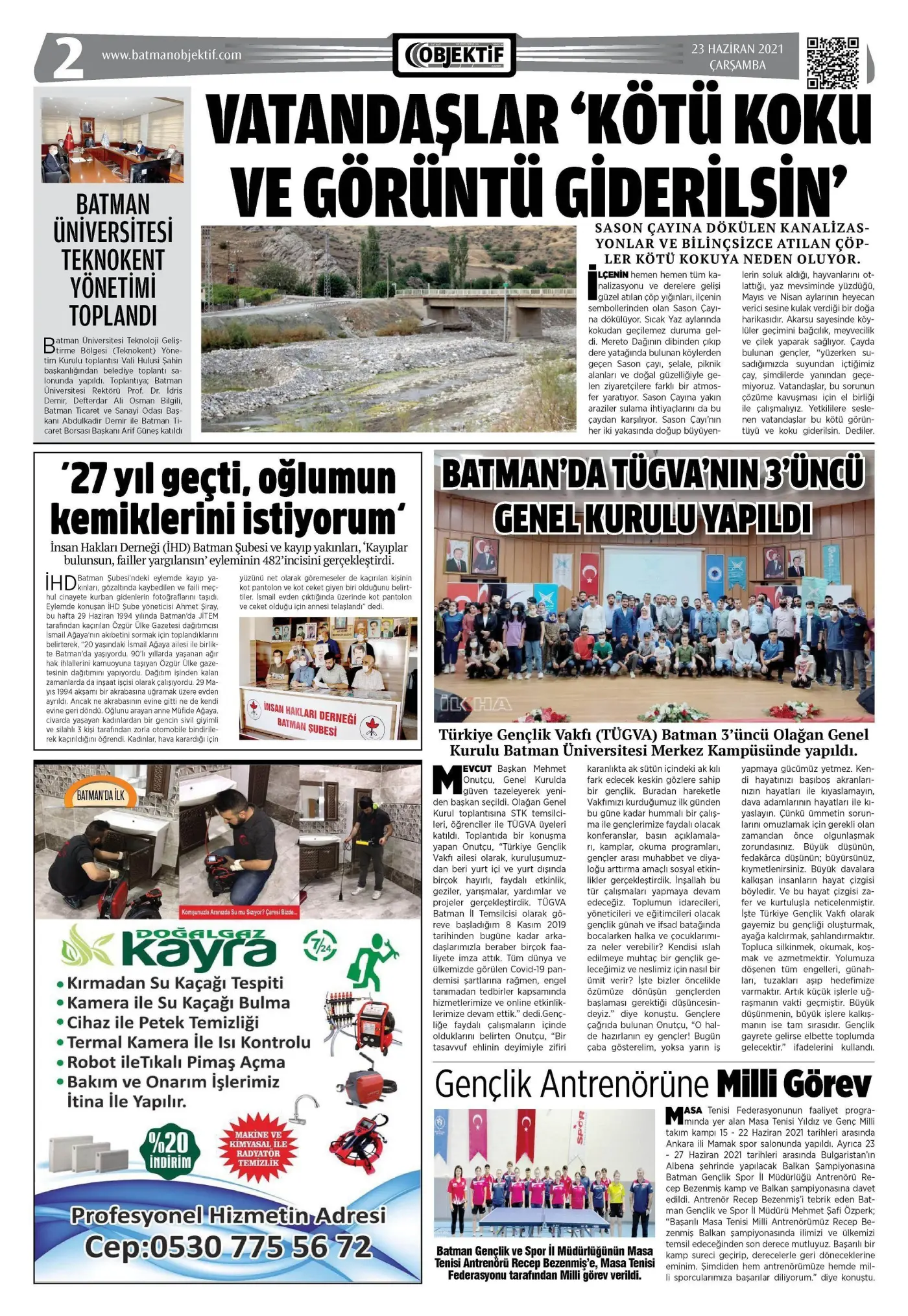 23.06.2021 tarihli sayı, 2. sayfa