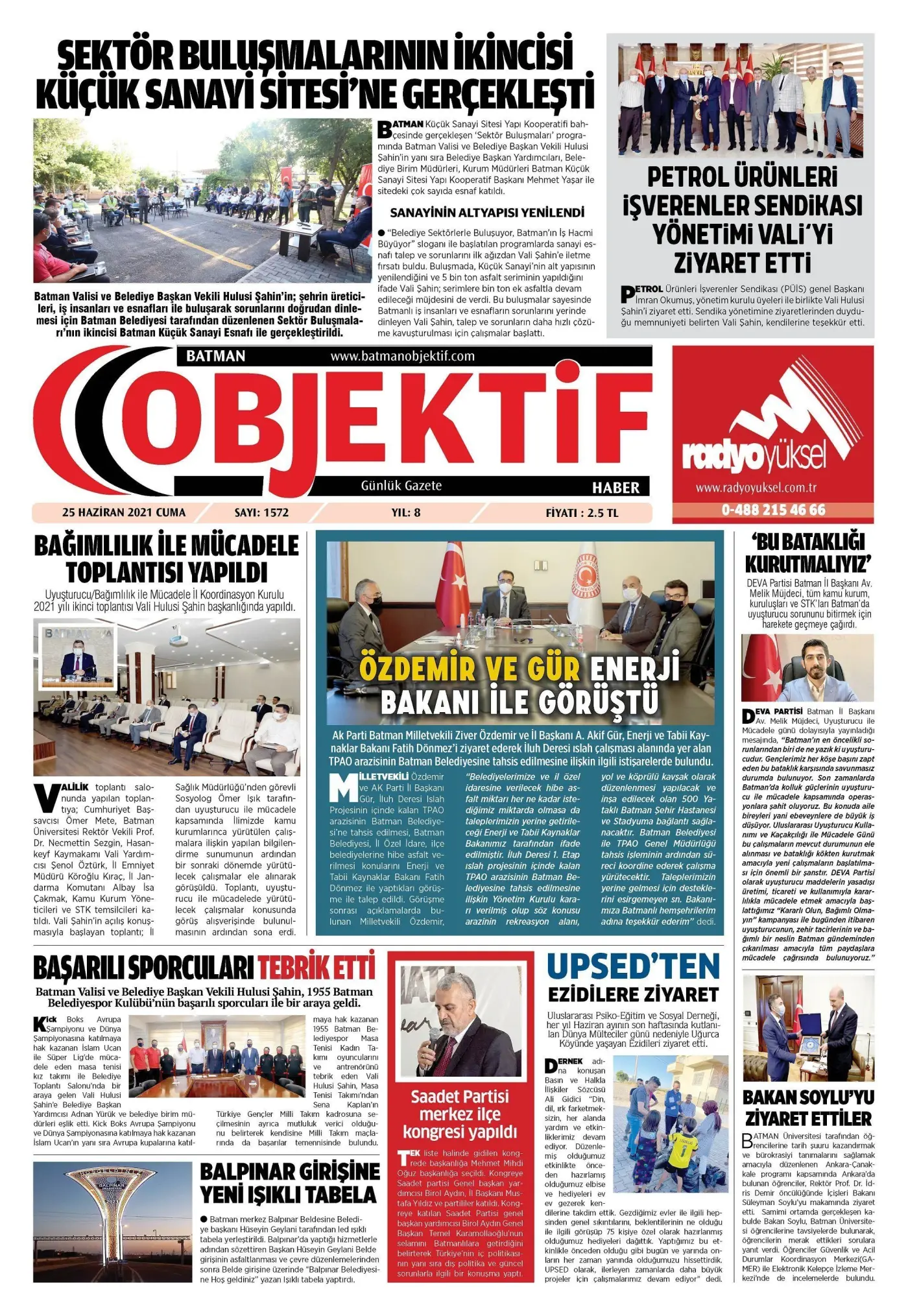 24.06.2021 tarihli sayı, 1. sayfa