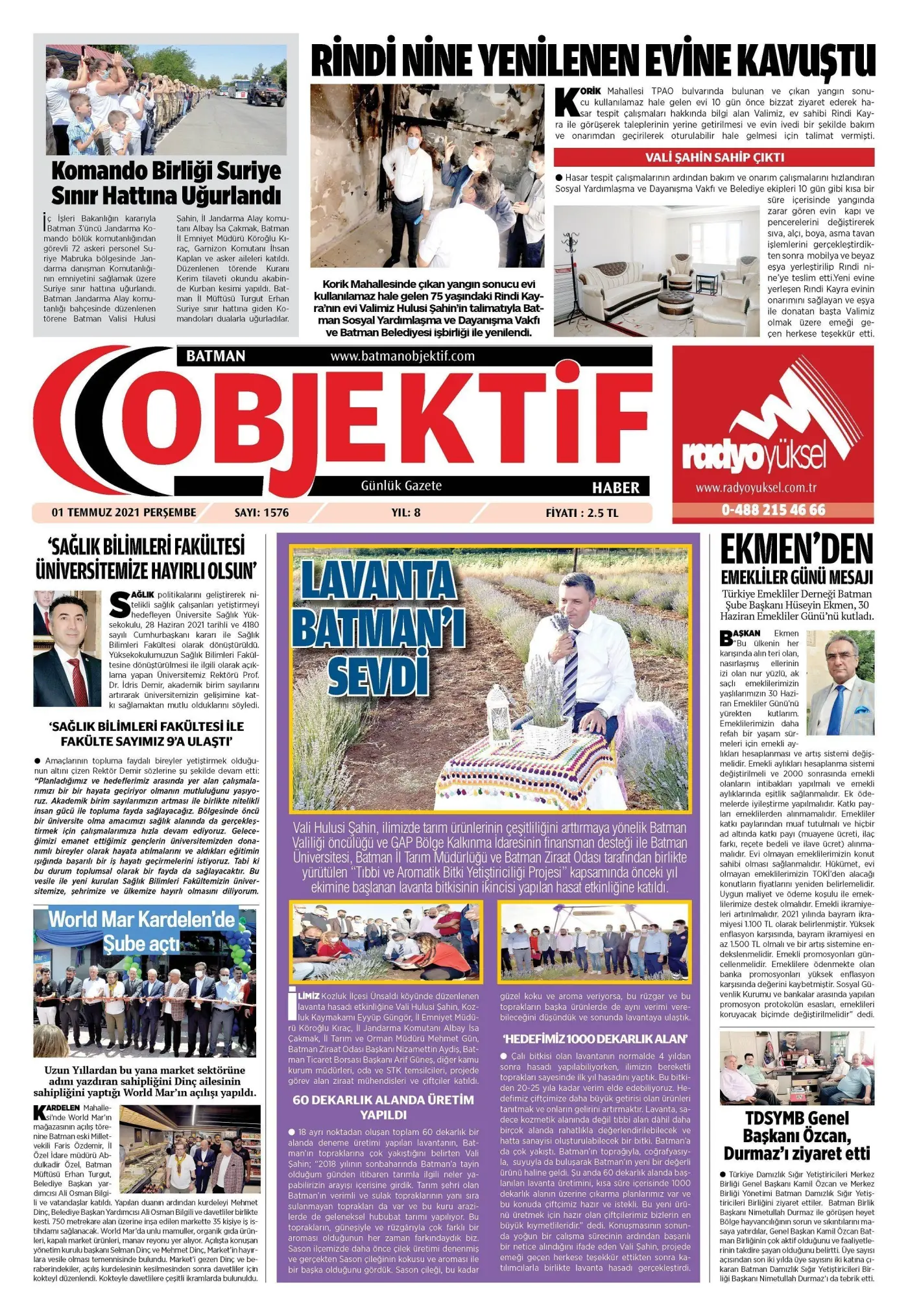 30.06.2021 tarihli sayı, 1. sayfa
