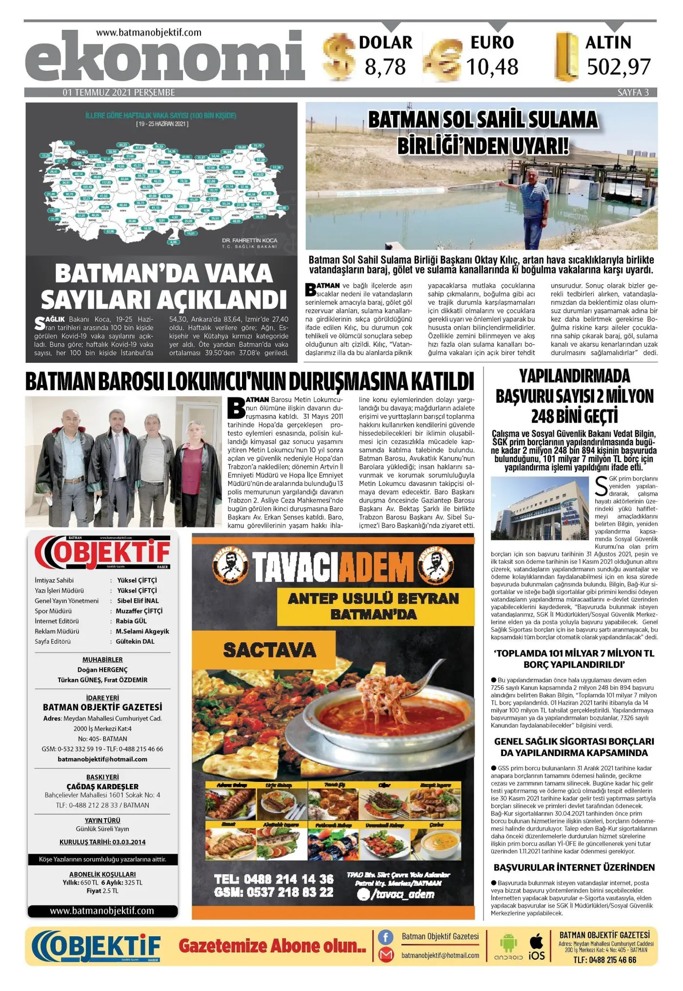 30.06.2021 tarihli sayı, 3. sayfa