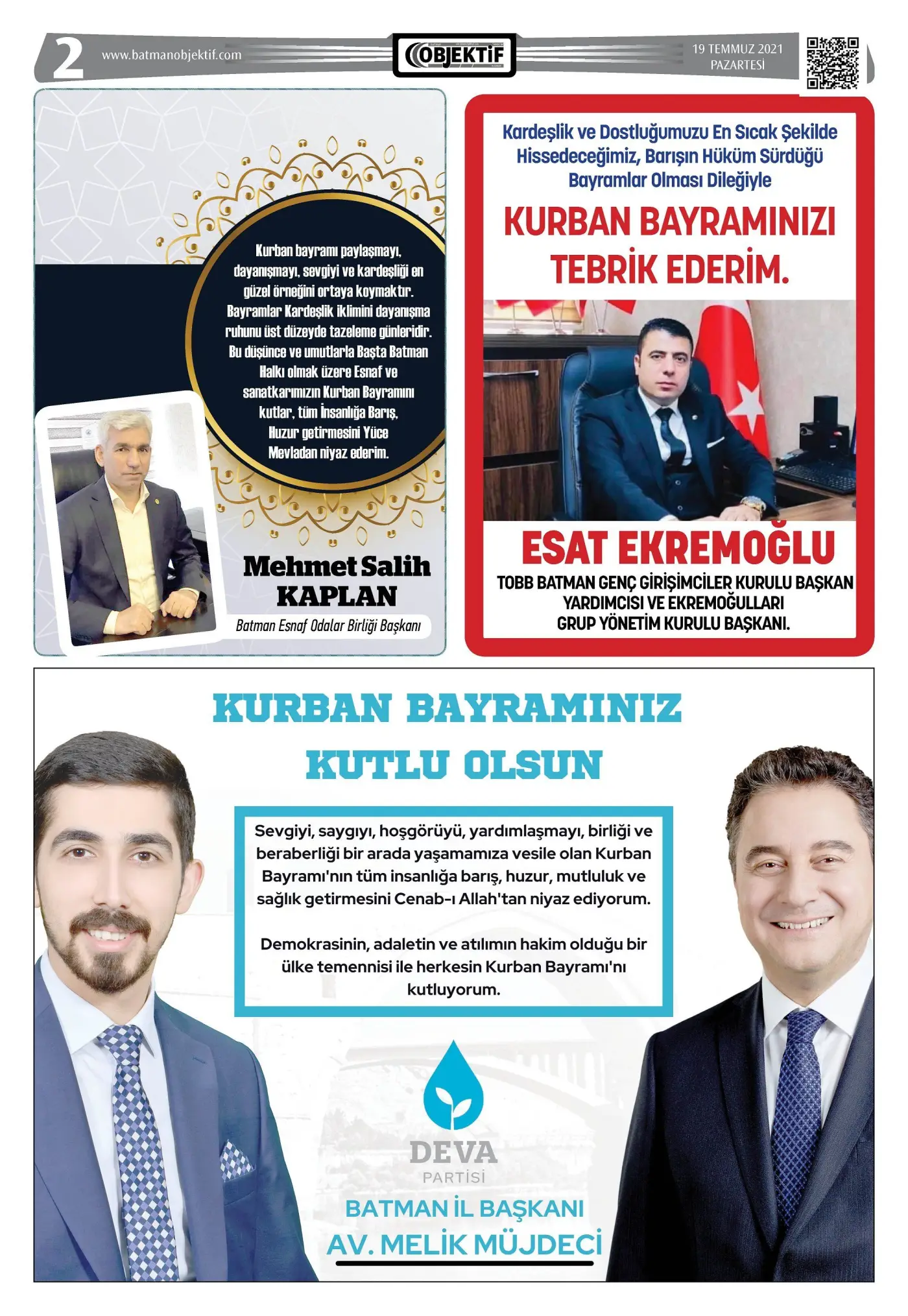18.07.2021 tarihli sayı, 2. sayfa