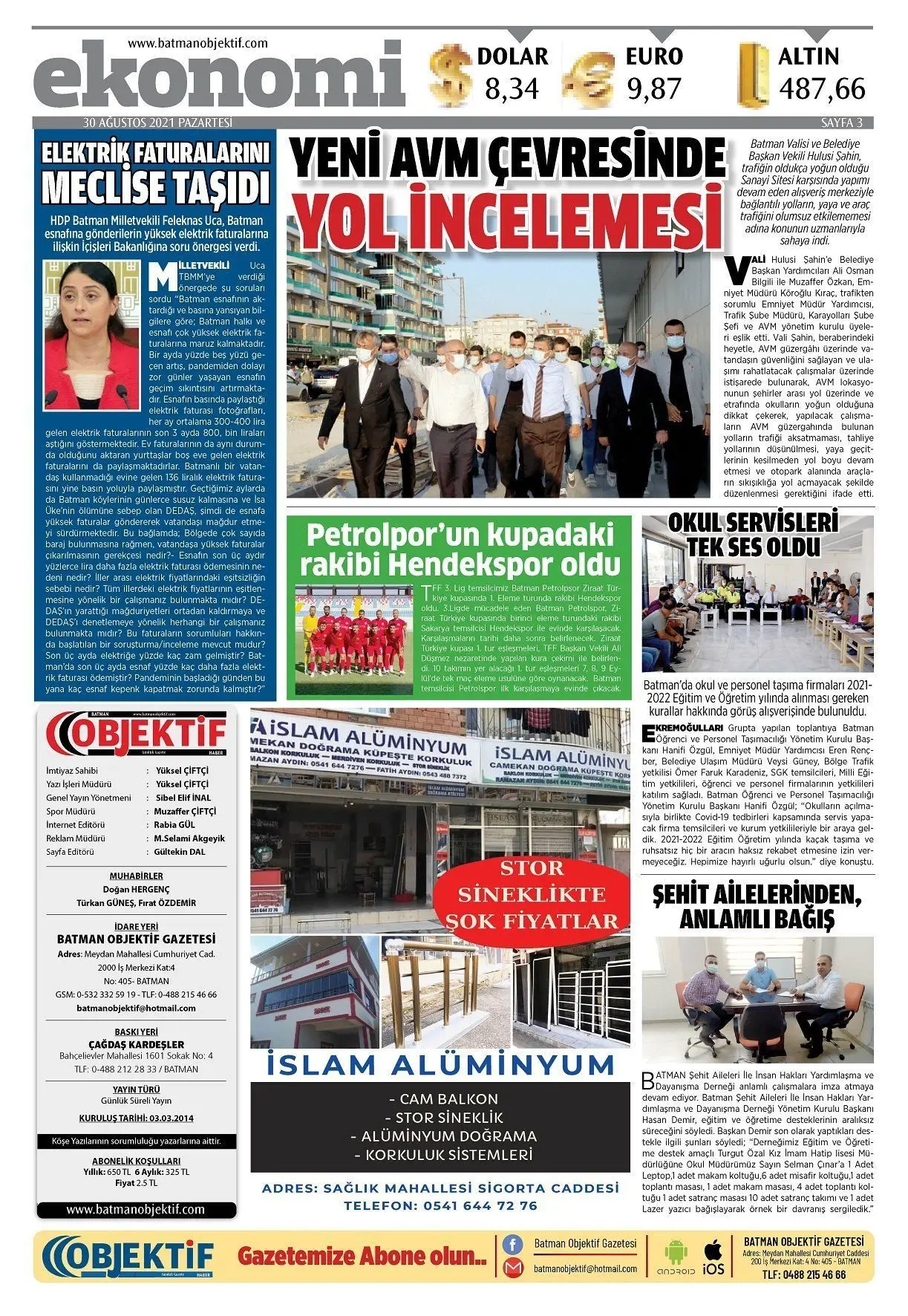 30.08.2021 tarihli sayı, 3. sayfa